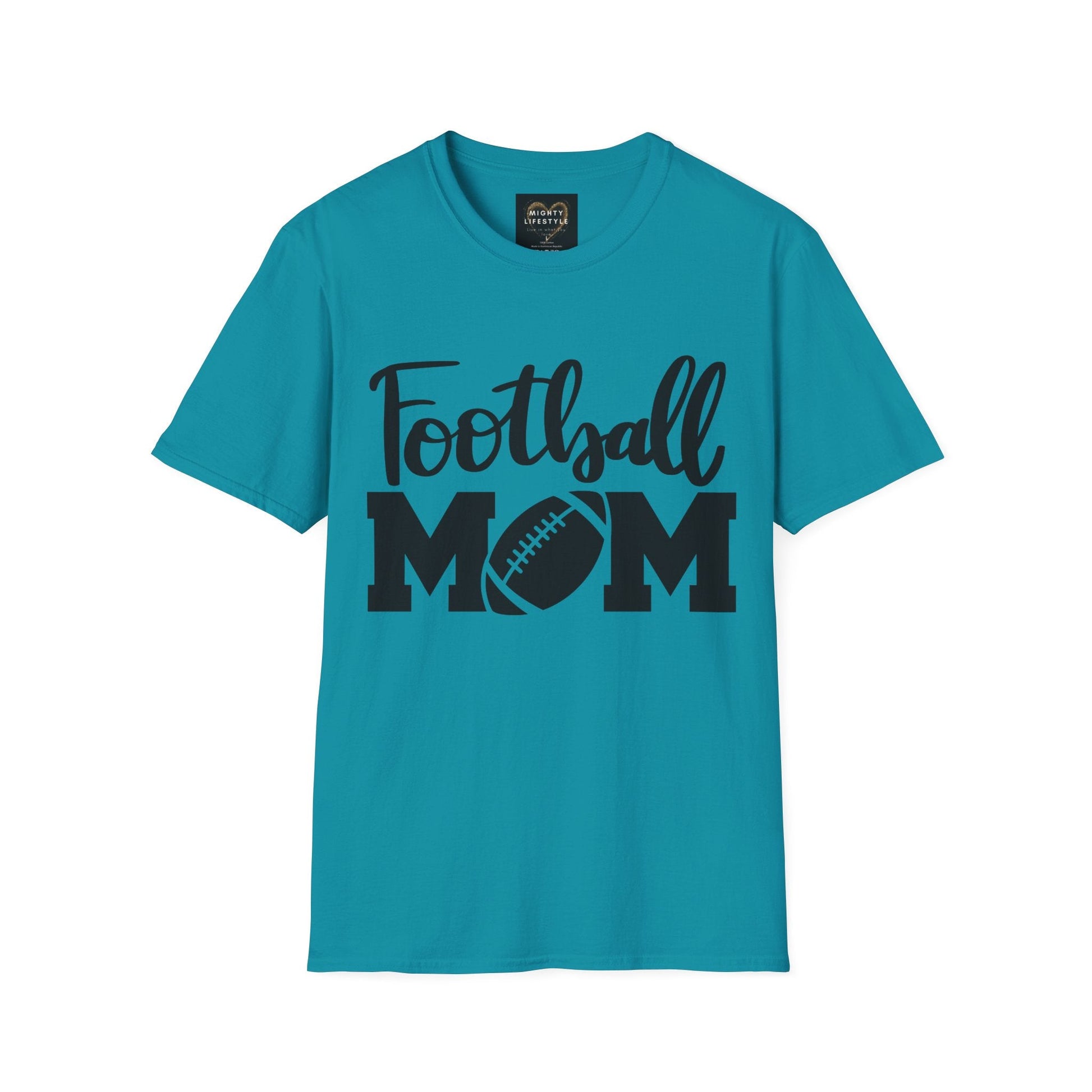 Football Mom Fan Shirt | Tackle and Flag Football Shirt | Sports Shirt | Football Player Shirt | Mighty Lifestyle | Softstyle T-Shirt - Mighty Lifestyle