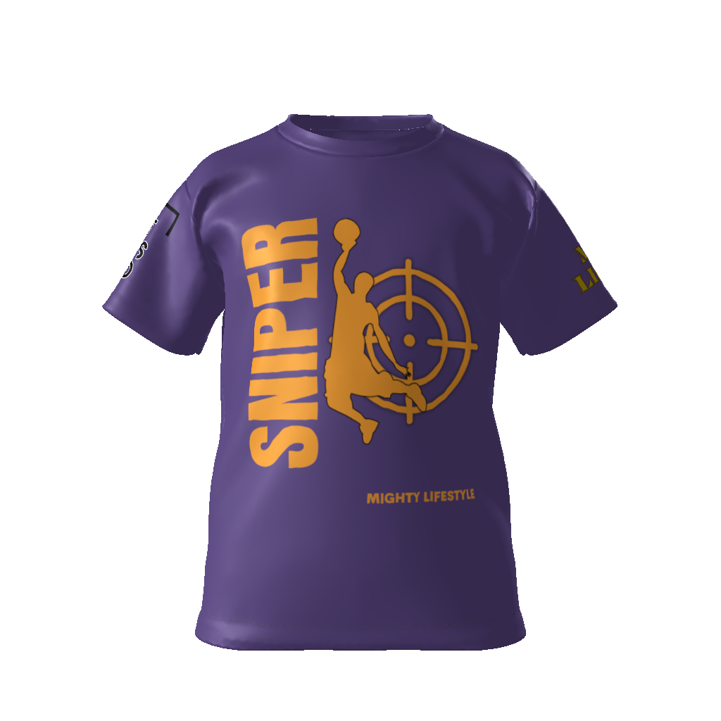 Youth Sniper Sharp Shooter Basketball Shirt | DryFit Shirt Keep Cool Athletic Shirt | Sniper Sharp Shooter Kids Softstyle T-Shirt