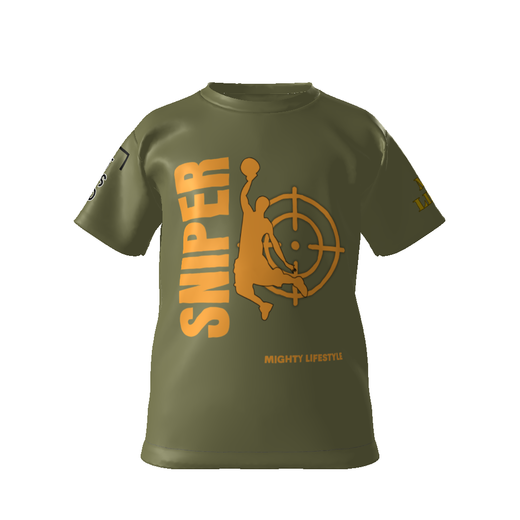 Youth Sniper Sharp Shooter Basketball Shirt | DryFit Shirt Keep Cool Athletic Shirt | Sniper Sharp Shooter Kids Softstyle T-Shirt