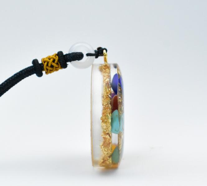 Goddess Pendant Necklace | Crystal Gravel Resin Pendant - Mighty Lifestyle