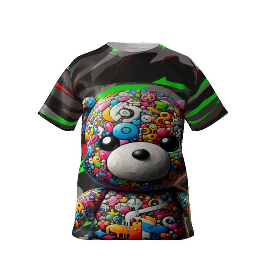 Graffiti Bear, Sports Shirt, Unisex Kids Softstyle T-Shirt - Mighty Lifestyle