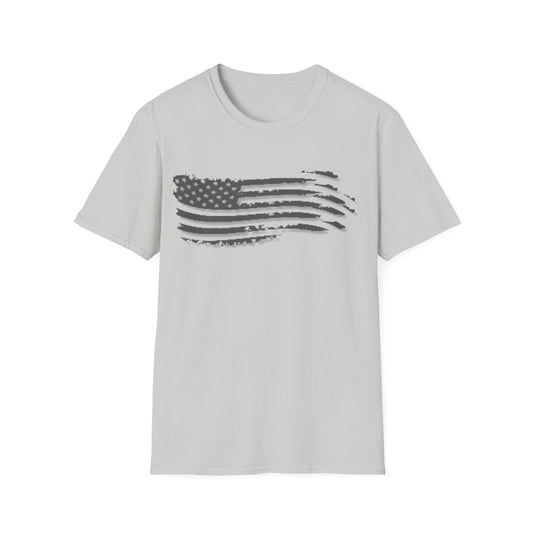 Grayed US Flag Shirt, USA Flag Shirt, American Flag Shirt, American Pride Shirt, Patriot Shirt, Gift for Veterans - Mighty Lifestyle