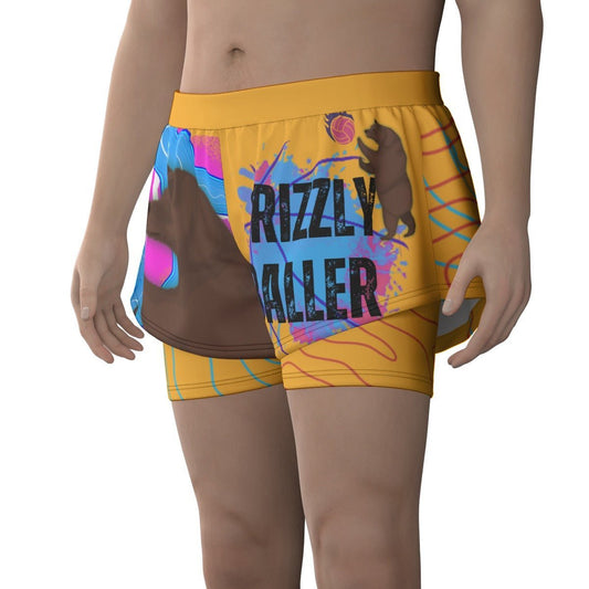 Grizzly Baller Volleyball Shorts | Unisex Sports Lined Shorts - Mighty Lifestyle