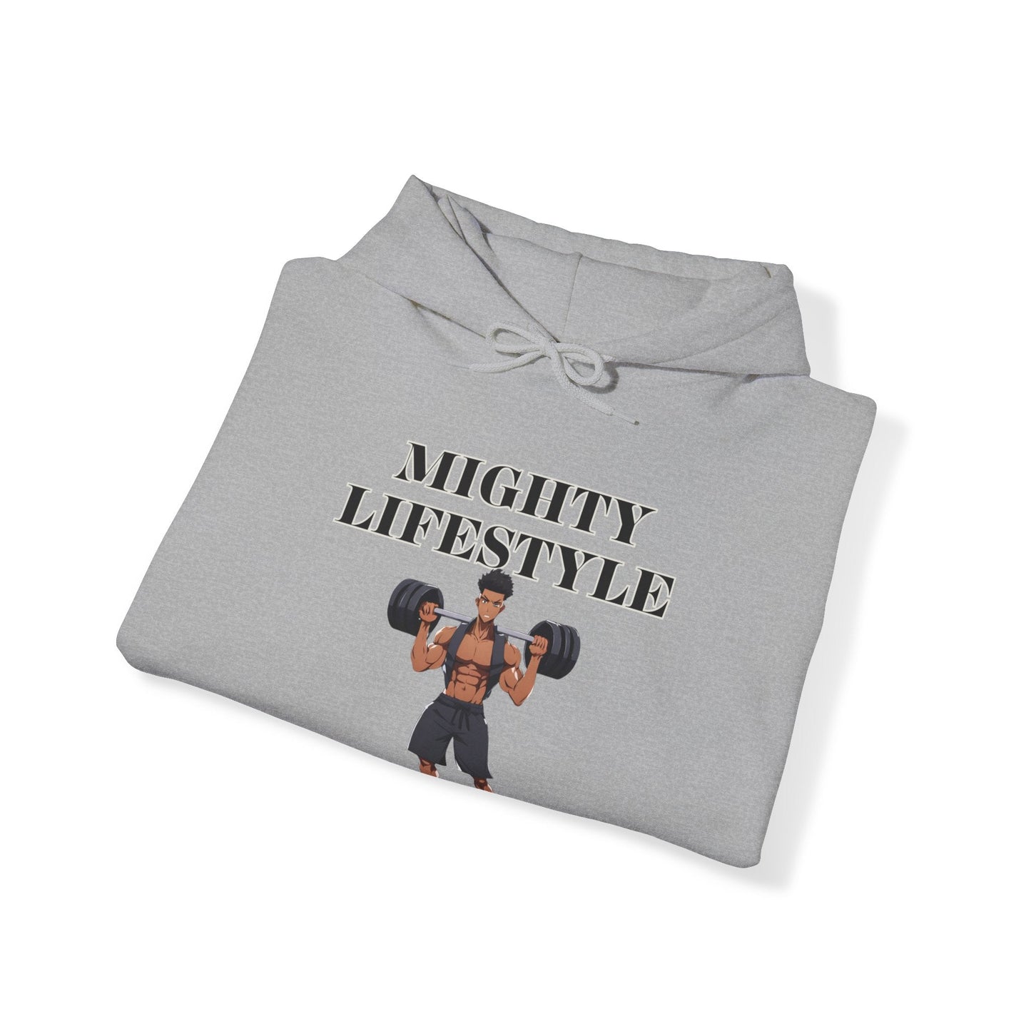 Gym Hoodie, Weightlifting, Crossfit, Body Builder Anime, Mighty Lifestyle Heavy Blend™ Hooded Sweatshirt - Mighty Lifestyle