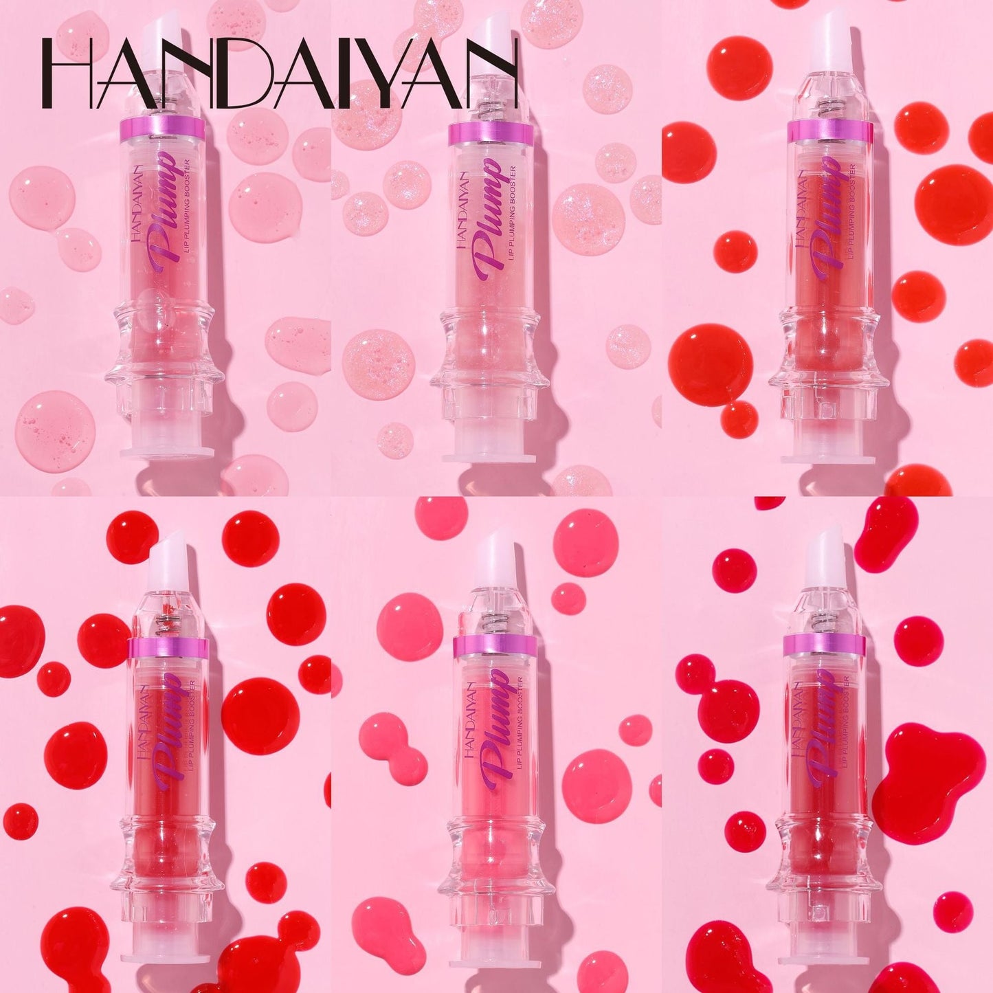 HANDAIYAN PLUMP & POUT Lip Plumping Booster Gloss, High Shine for Plumper Looking Lips,Extreme Shine Crystal Volume Lip Oil - Mighty Lifestyle