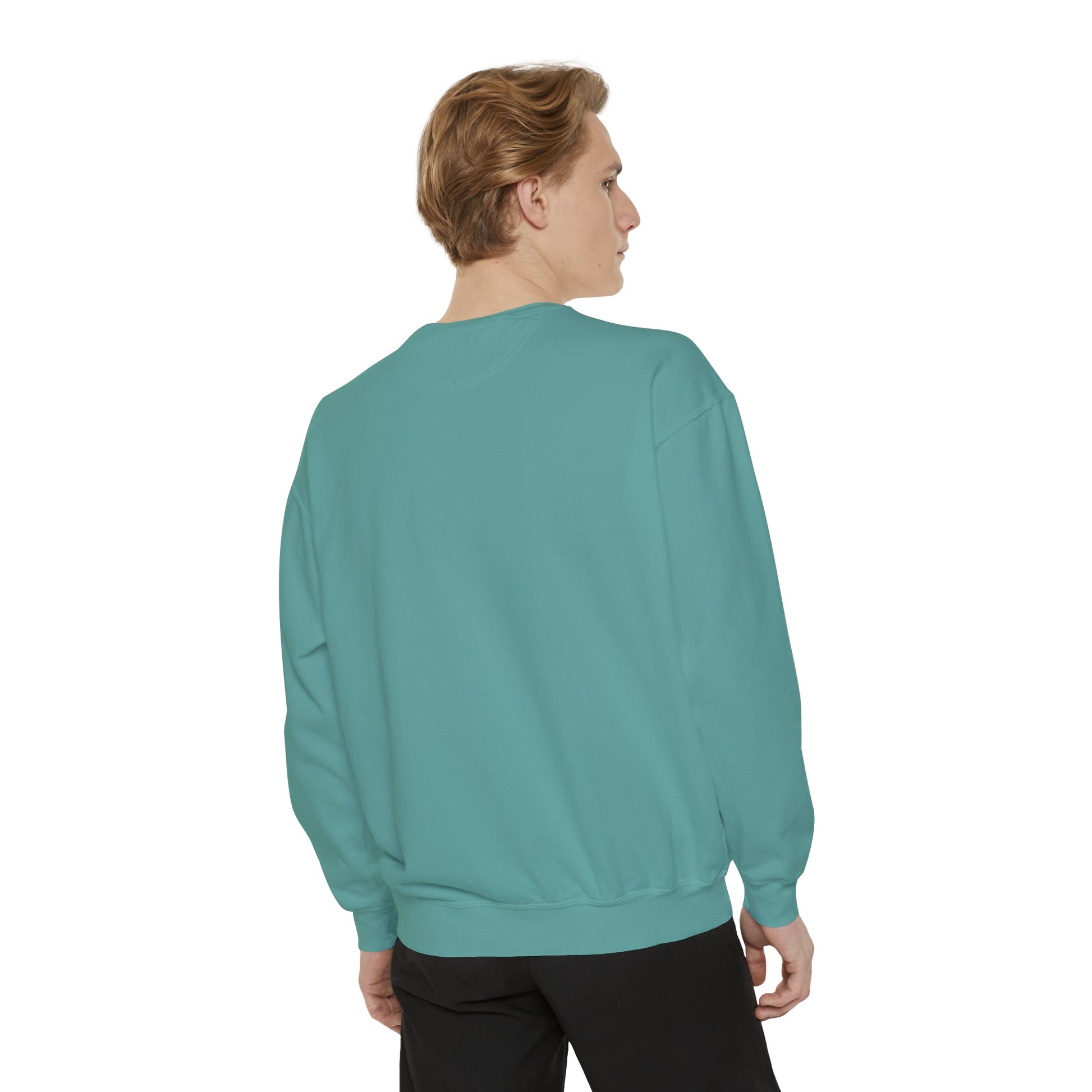 Hanukkah Sweater, Holiday, Hanukkah Season, Ugly Sweater, Sweater Party, Unisex Garment - Dyed Sweatshirt - Mighty Lifestyle