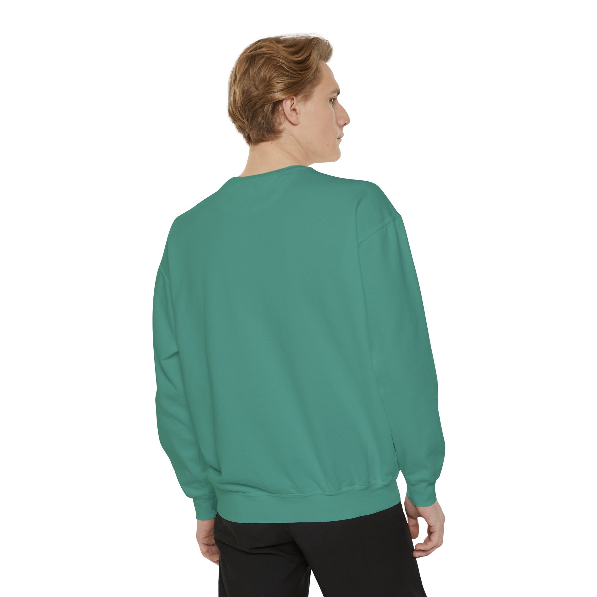 Hanukkah Sweater, Holiday, Hanukkah Season, Ugly Sweater, Sweater Party, Unisex Garment - Dyed Sweatshirt - Mighty Lifestyle
