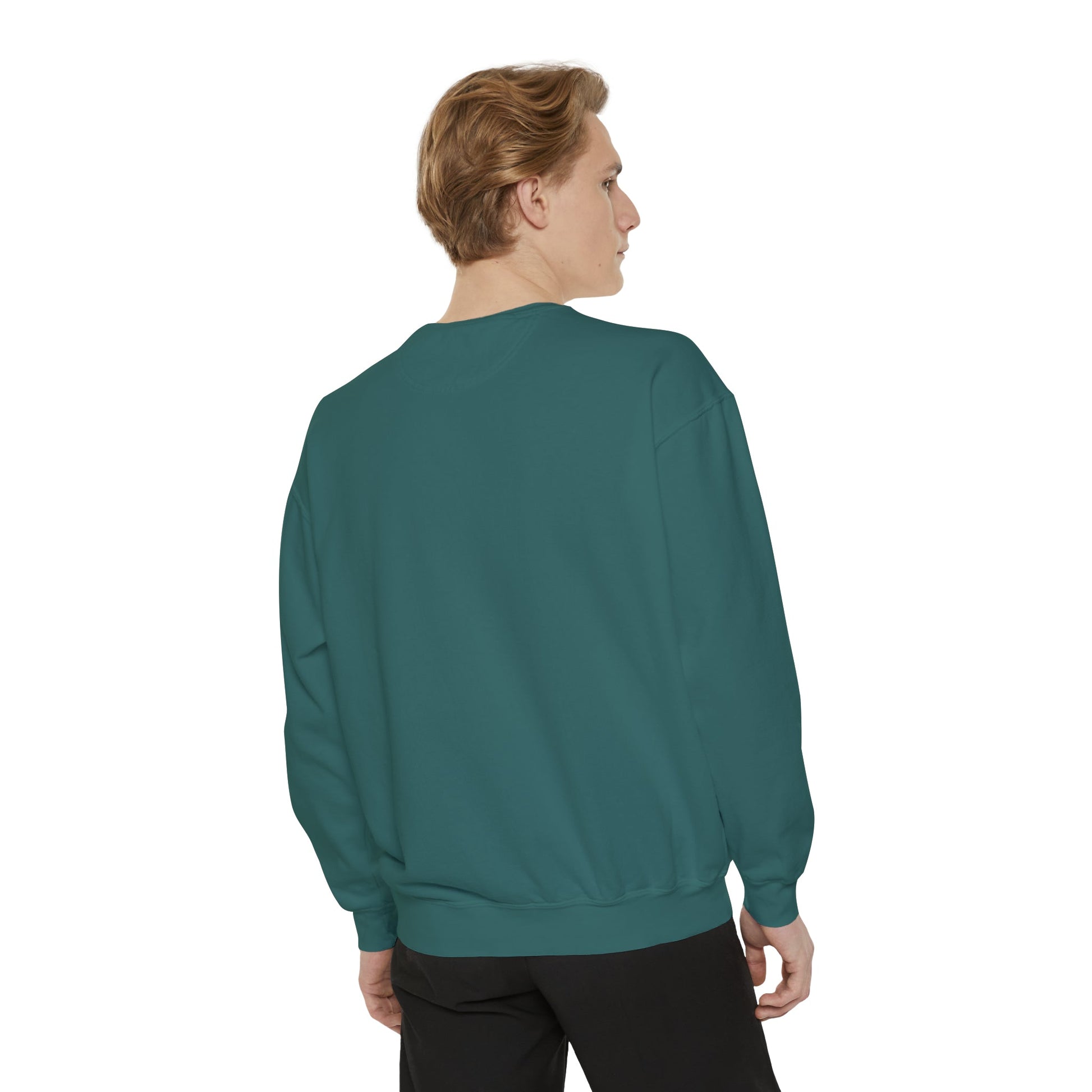 Hanukkah Sweater, Holiday, Hanukkah Season, Ugly Sweater, Sweater Party, Unisex Garment - Dyed Sweatshirt - Mighty Lifestyle
