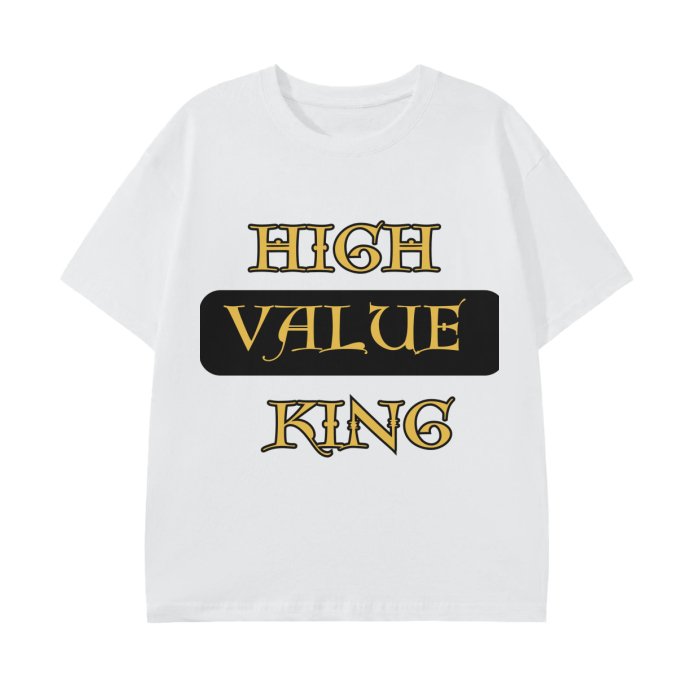 High Value King Black and Gold HBCU Culture Shirt Classic T-Shirt - 180 GSM - Mighty Lifestyle