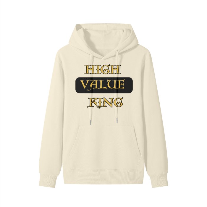 High Value King Black and Gold Hoodie HBCU Hoodie Culture Hoodie Classic Hoodie - Colors of Alpha Phi Alpha - Mighty Lifestyle