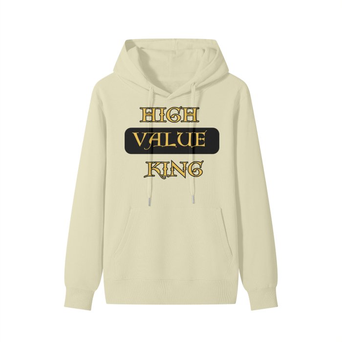 High Value King Black and Gold Hoodie HBCU Hoodie Culture Hoodie Classic Hoodie - Colors of Alpha Phi Alpha - Mighty Lifestyle