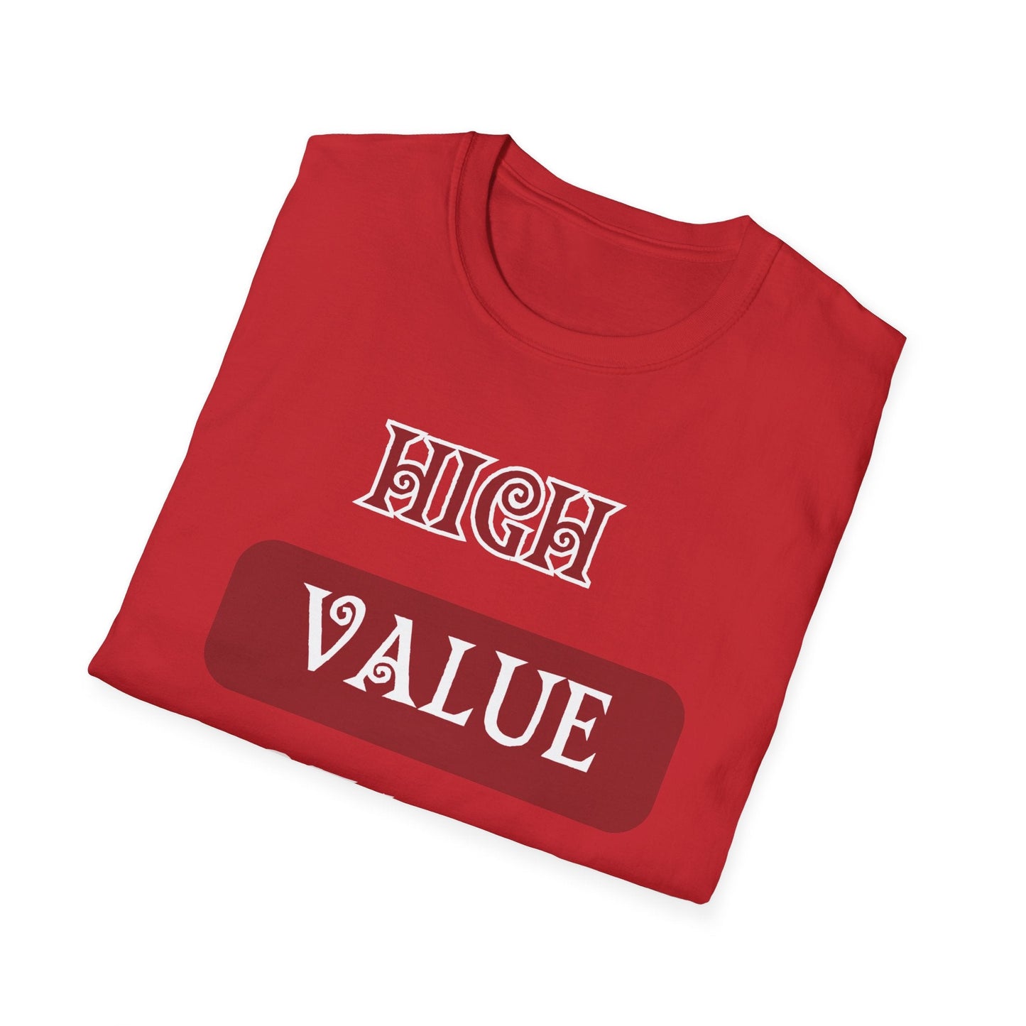 High Value Queen Crimson Shirt HBCU Culture Shirt Softstyle T-Shirt - Mighty Lifestyle