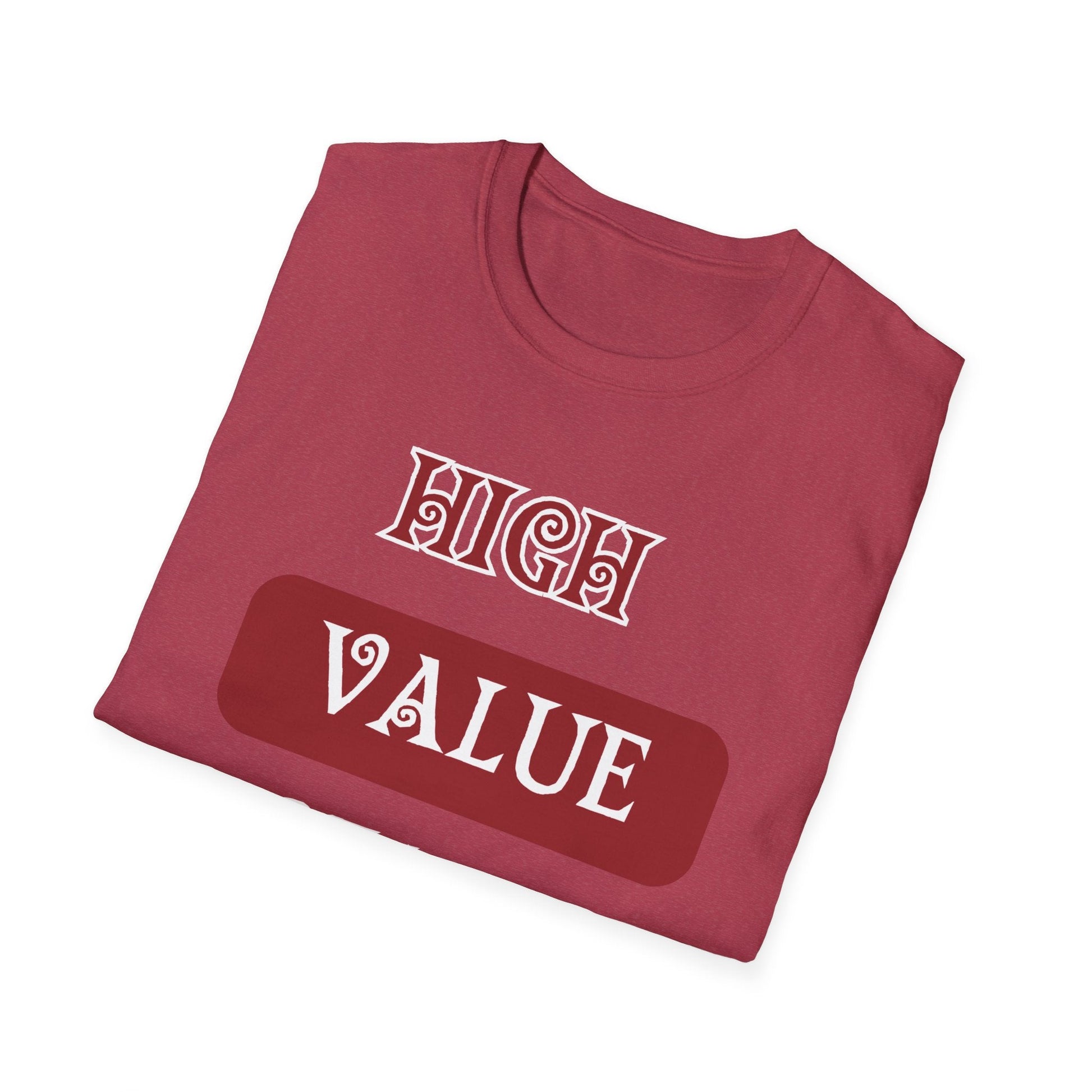 High Value Queen Crimson Shirt HBCU Culture Shirt Softstyle T-Shirt - Mighty Lifestyle