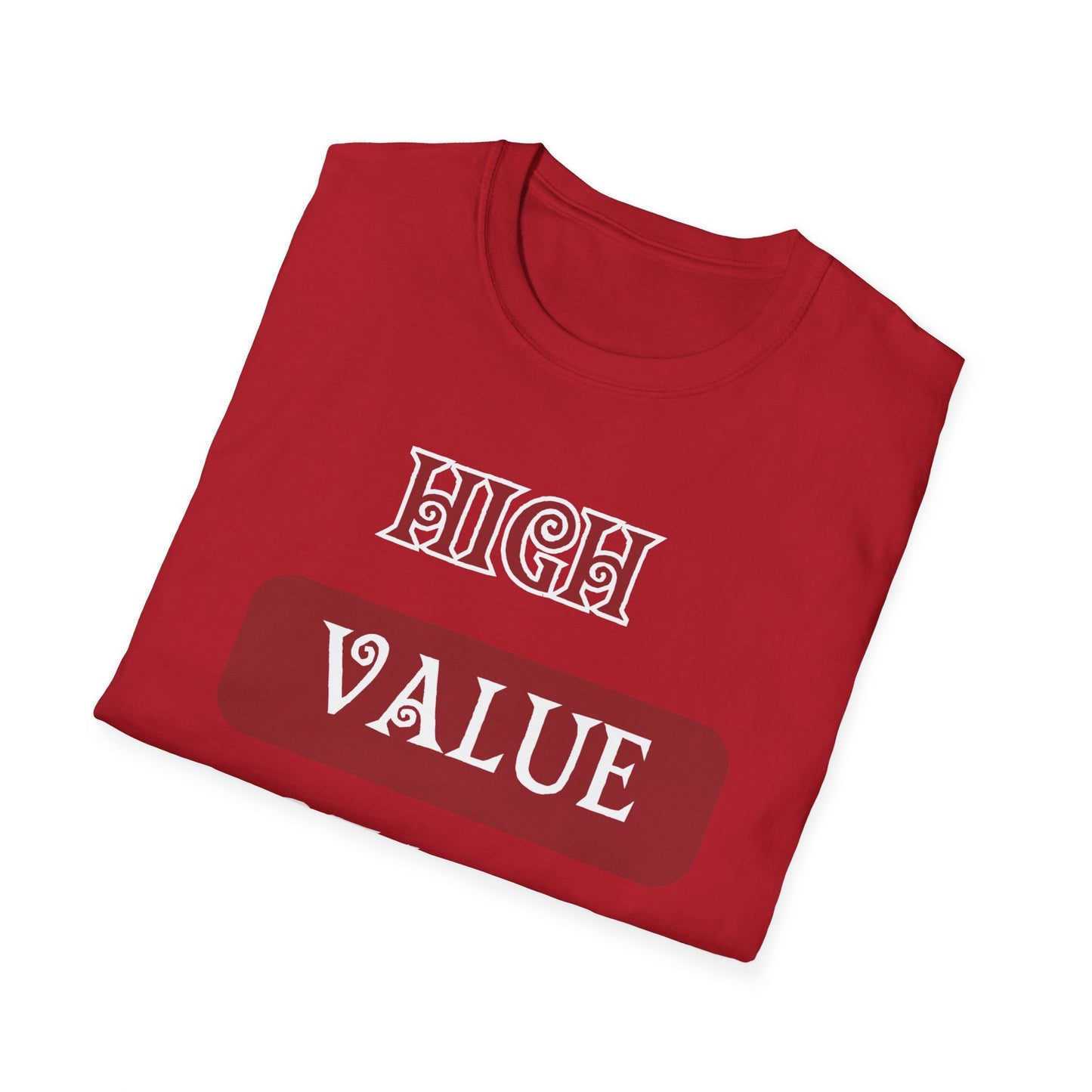 High Value Queen Crimson Shirt HBCU Culture Shirt Softstyle T-Shirt - Mighty Lifestyle