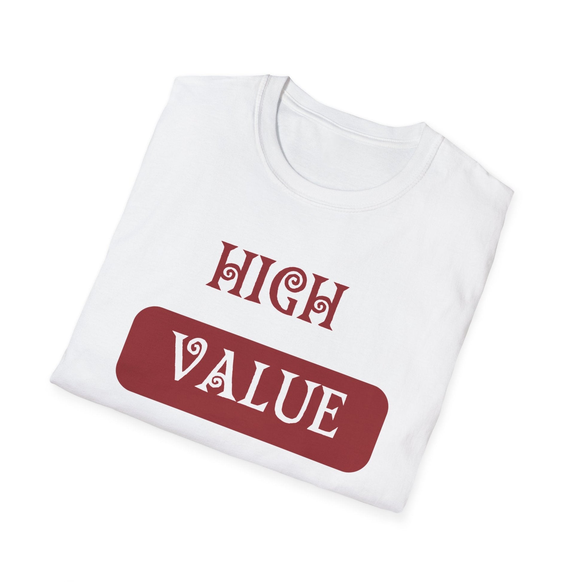 High Value Queen Crimson Shirt HBCU Culture Shirt Softstyle T-Shirt - Mighty Lifestyle