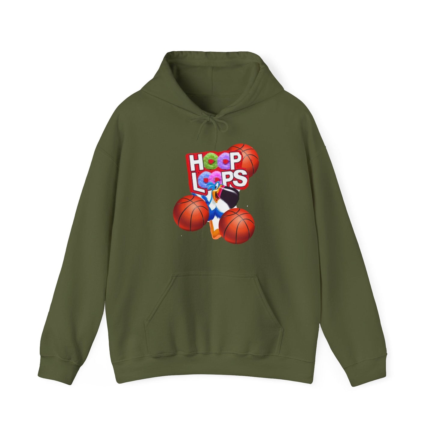 Hoop Loop it Up, Basketball, Hoops Basketball Hoodie, Unisex Heavy Blend™ Hooded Sweatshirt, Mighty Lifestyle Basketball - Mighty Lifestyle