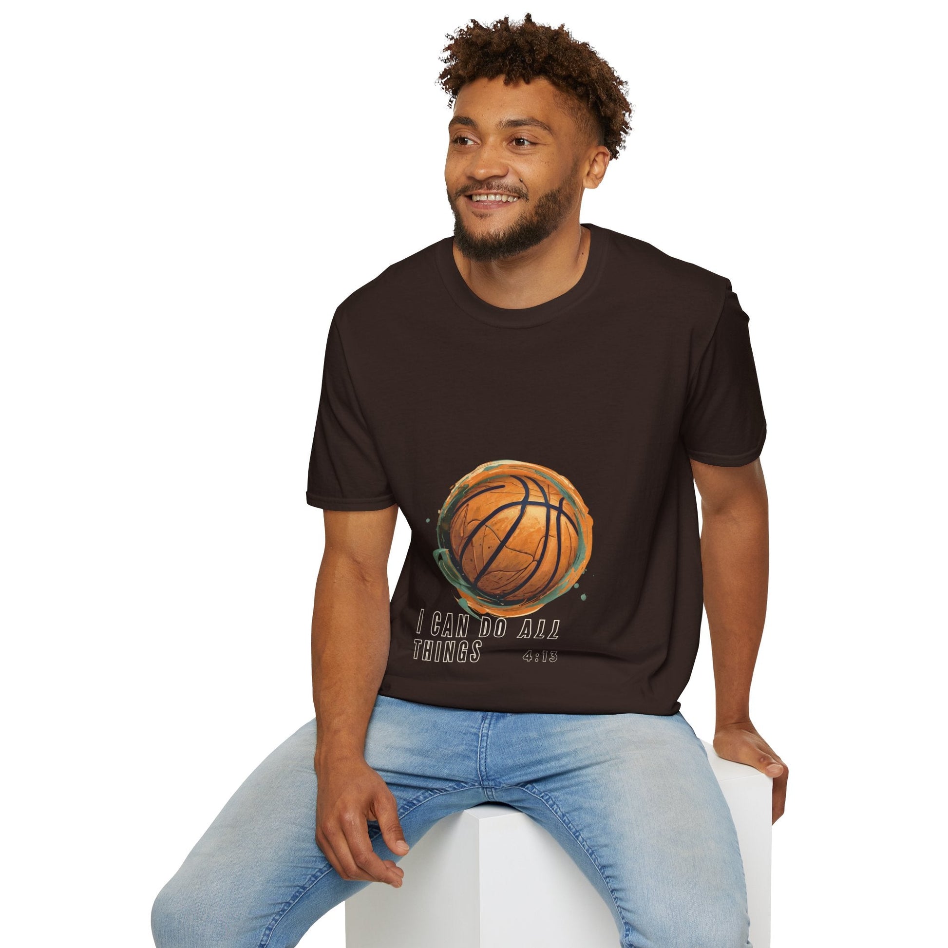 I Can Do All Things | Travel Basketball| AAU Basketball | Basketball Shirt |Basketball Mom| Basketball Dad | Unisex Basketball Shirt | Sports Shirt | Baller Shirt | Mighty Lifestyle | Softstyle T-Shirt - Mighty Lifestyle