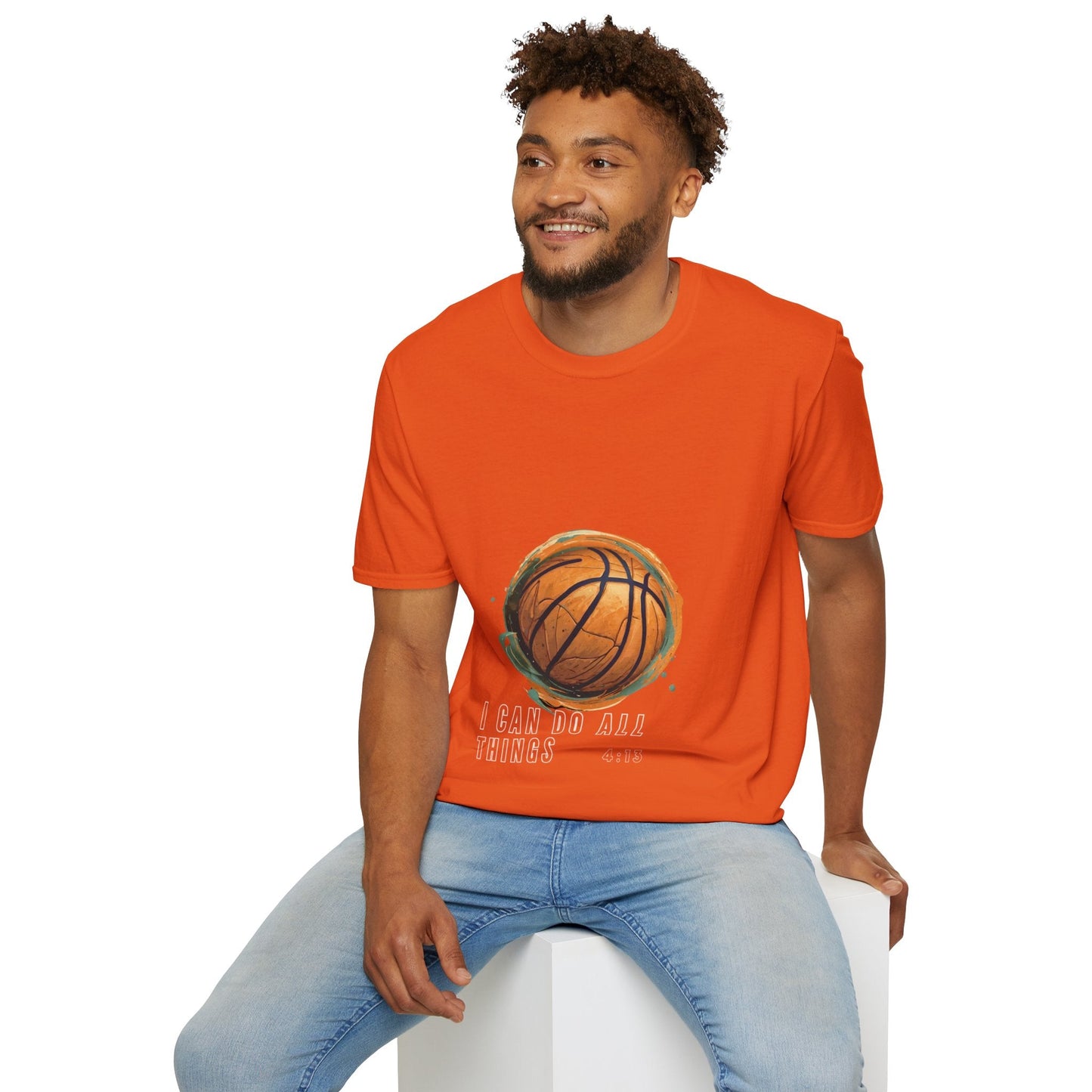 I Can Do All Things | Travel Basketball| AAU Basketball | Basketball Shirt |Basketball Mom| Basketball Dad | Unisex Basketball Shirt | Sports Shirt | Baller Shirt | Mighty Lifestyle | Softstyle T-Shirt - Mighty Lifestyle