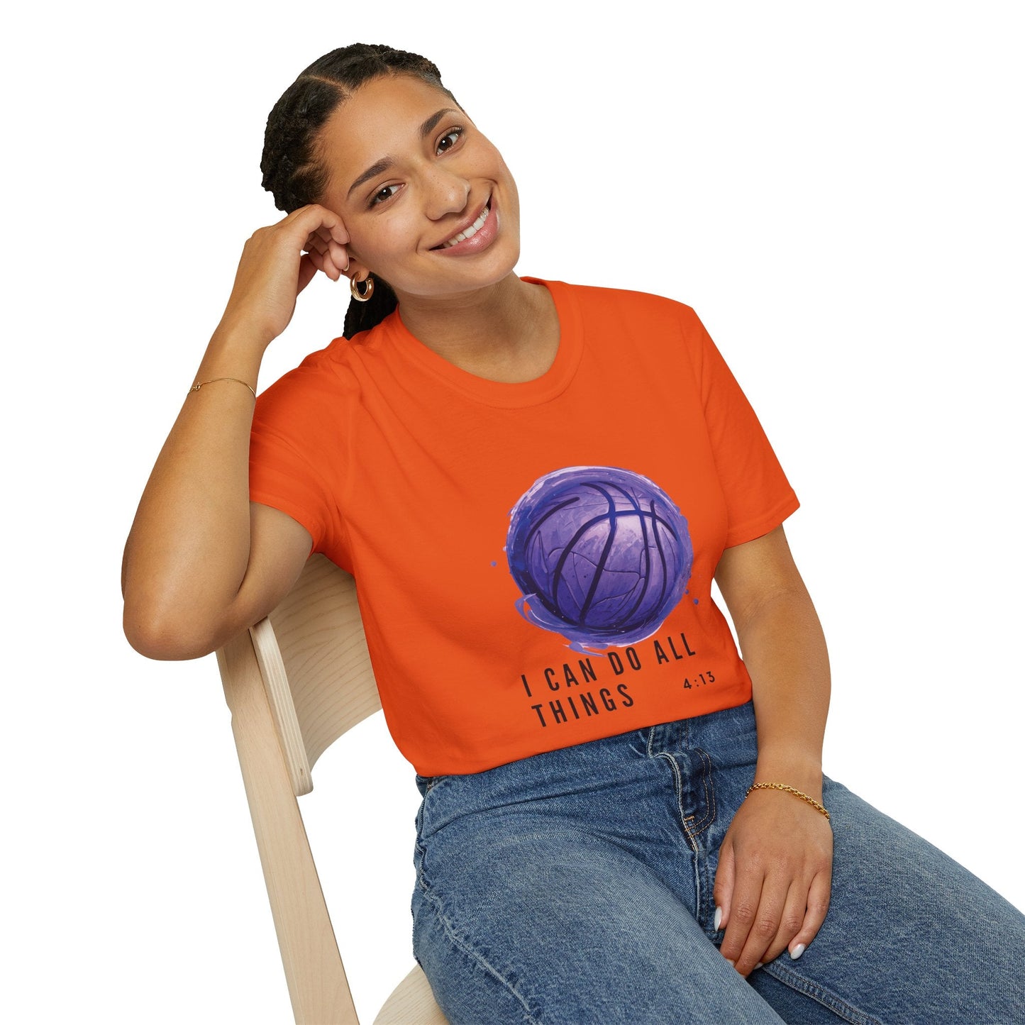 I Can Do All Things | Travel Basketball| AAU Basketball | Basketball Shirt | Unisex Basketball Shirt | Sports Shirt | Baller Shirt | Mighty Lifestyle | Softstyle T-Shirt - Mighty Lifestyle