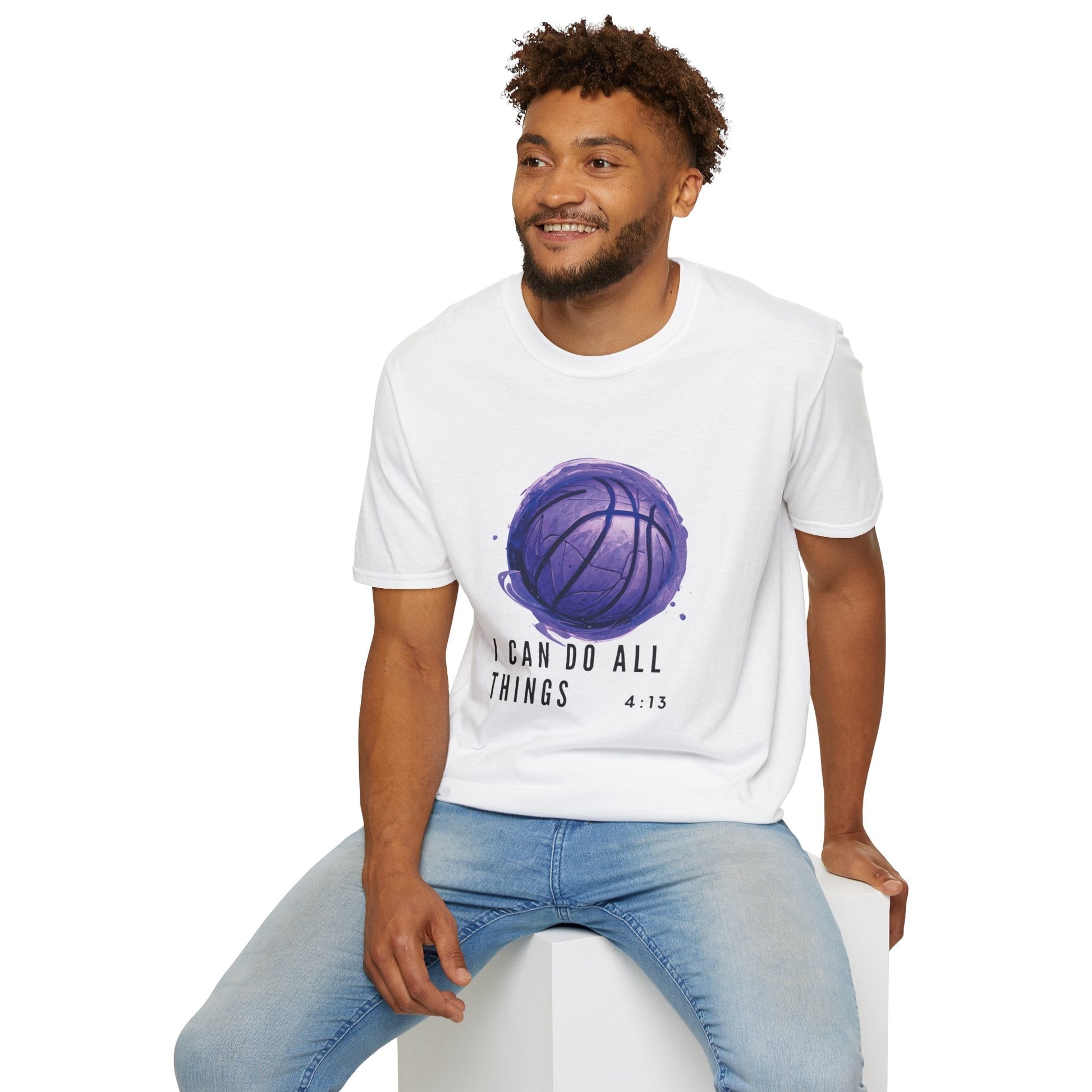 I Can Do All Things | Travel Basketball| AAU Basketball | Basketball Shirt | Unisex Basketball Shirt | Sports Shirt | Baller Shirt | Mighty Lifestyle | Softstyle T-Shirt - Mighty Lifestyle