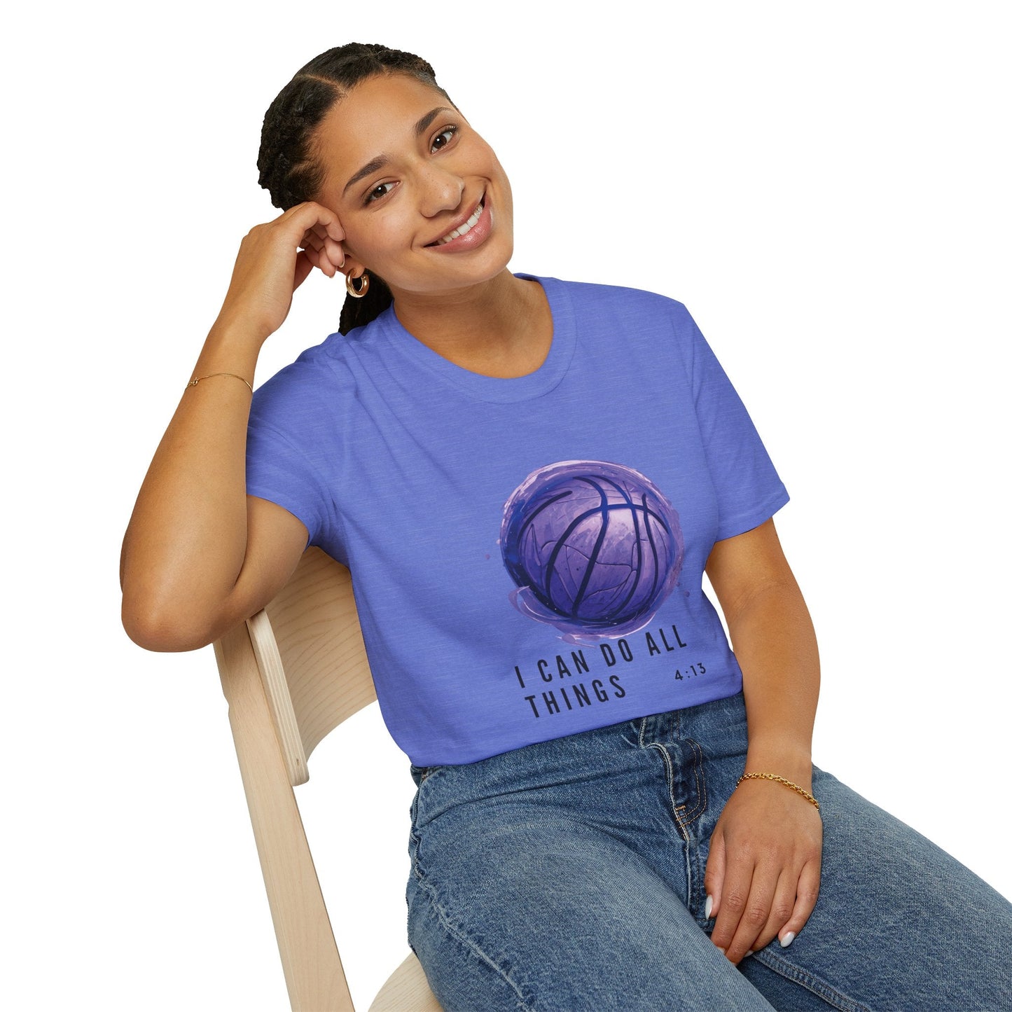 I Can Do All Things | Travel Basketball| AAU Basketball | Basketball Shirt | Unisex Basketball Shirt | Sports Shirt | Baller Shirt | Mighty Lifestyle | Softstyle T-Shirt - Mighty Lifestyle