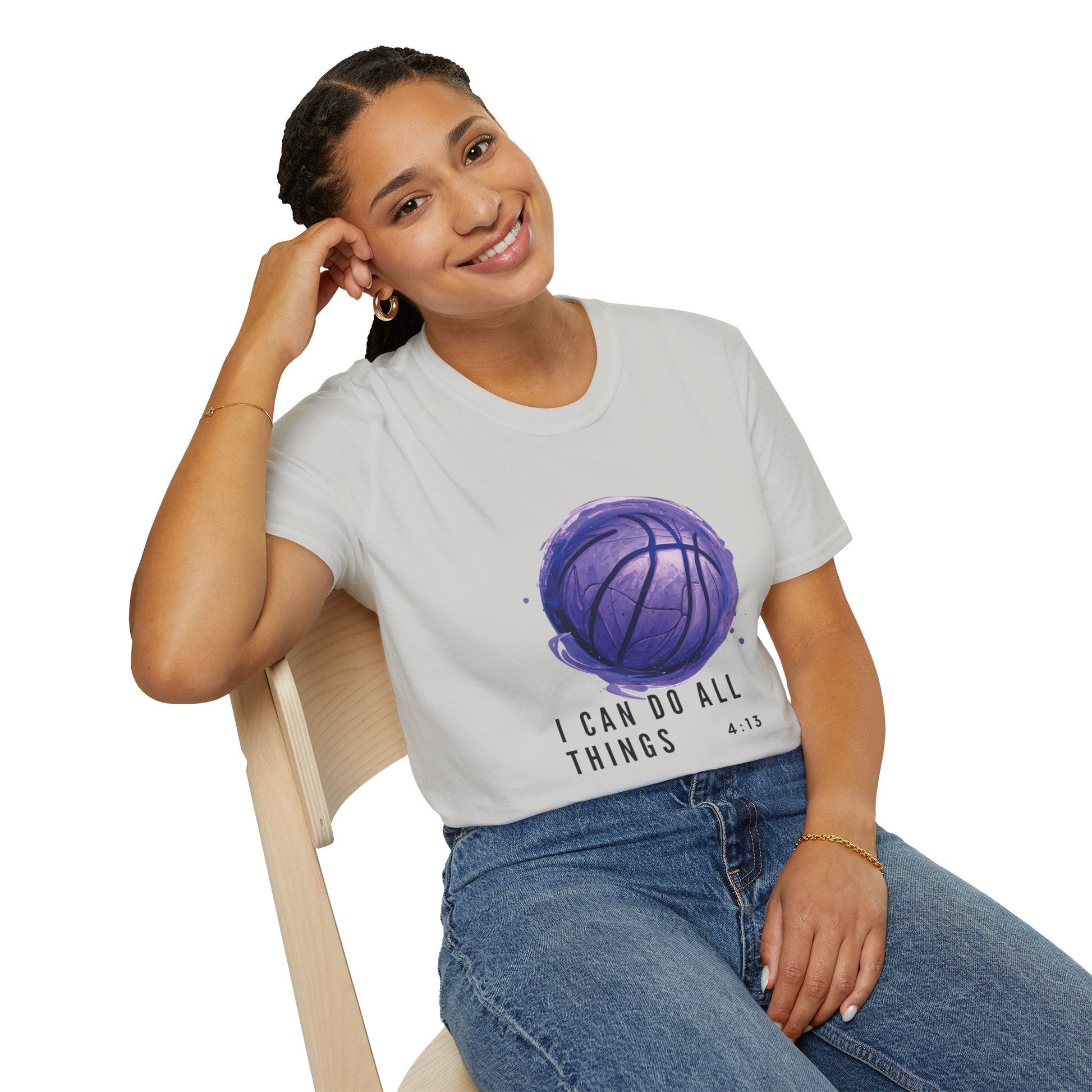 I Can Do All Things | Travel Basketball| AAU Basketball | Basketball Shirt | Unisex Basketball Shirt | Sports Shirt | Baller Shirt | Mighty Lifestyle | Softstyle T-Shirt - Mighty Lifestyle