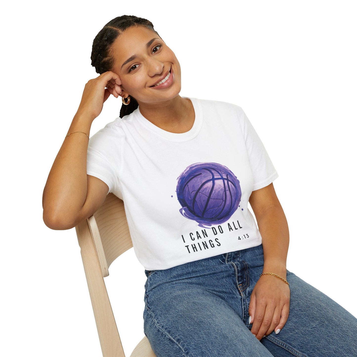 I Can Do All Things | Travel Basketball| AAU Basketball | Basketball Shirt | Unisex Basketball Shirt | Sports Shirt | Baller Shirt | Mighty Lifestyle | Softstyle T-Shirt - Mighty Lifestyle