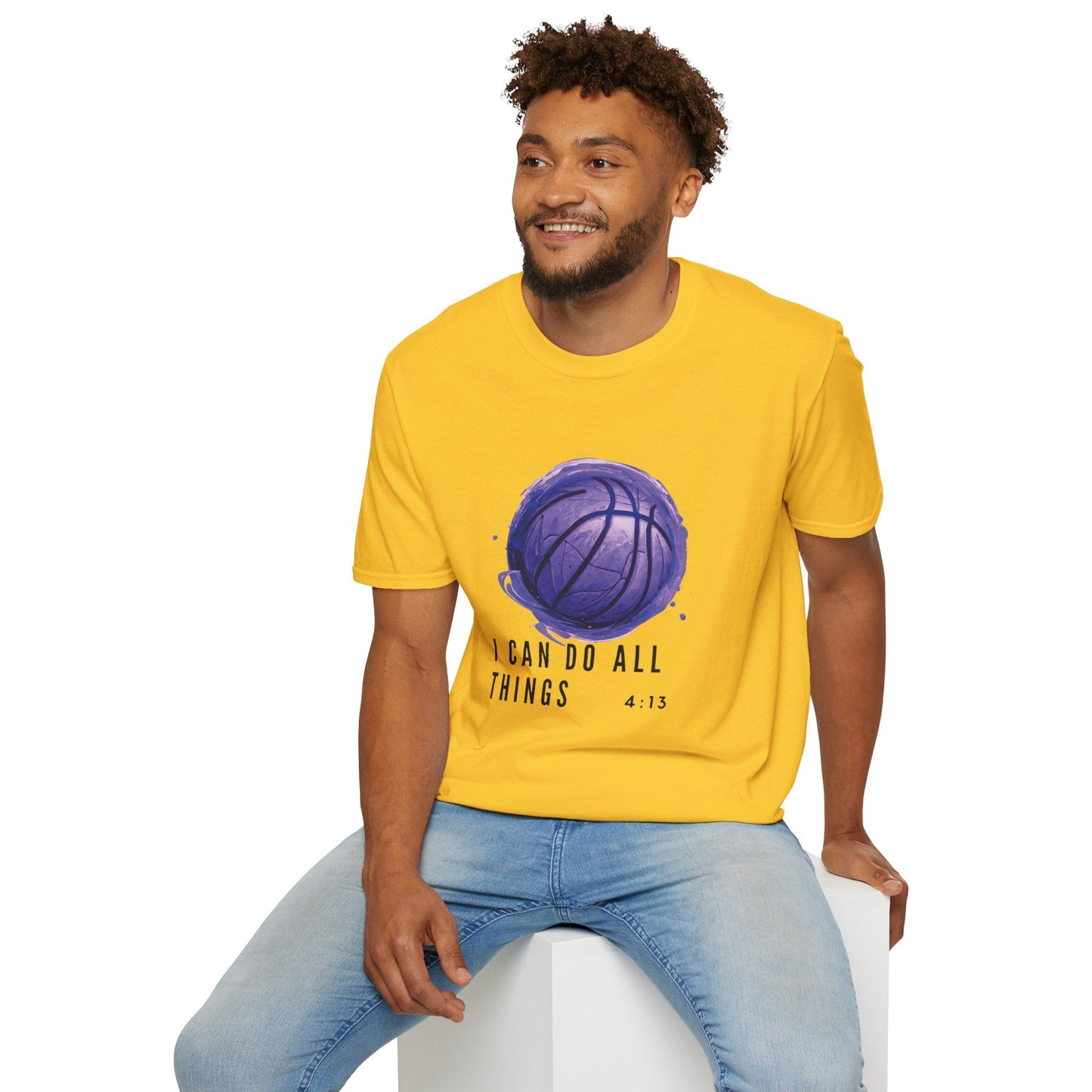 I Can Do All Things | Travel Basketball| AAU Basketball | Basketball Shirt | Unisex Basketball Shirt | Sports Shirt | Baller Shirt | Mighty Lifestyle | Softstyle T-Shirt - Mighty Lifestyle