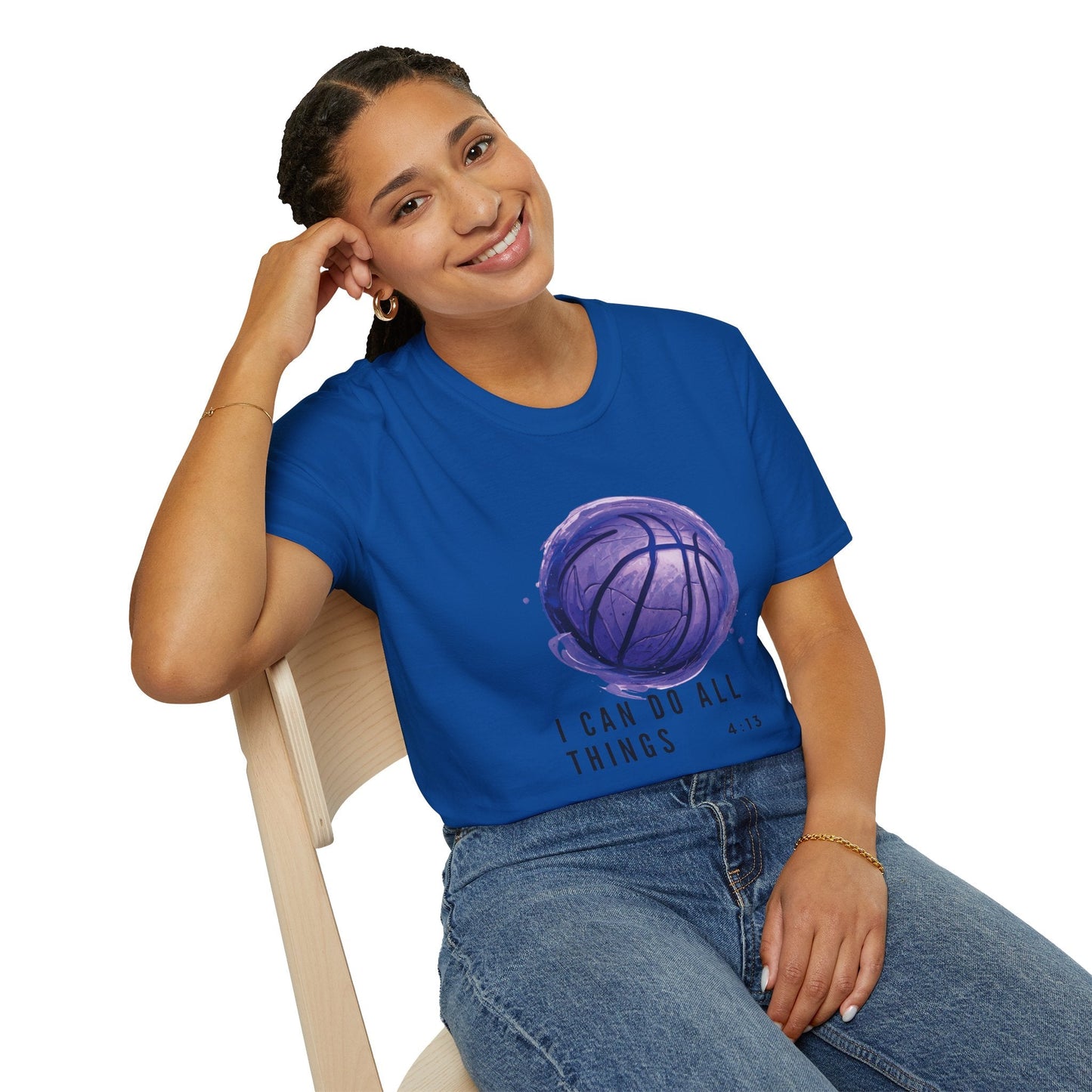 I Can Do All Things | Travel Basketball| AAU Basketball | Basketball Shirt | Unisex Basketball Shirt | Sports Shirt | Baller Shirt | Mighty Lifestyle | Softstyle T-Shirt - Mighty Lifestyle