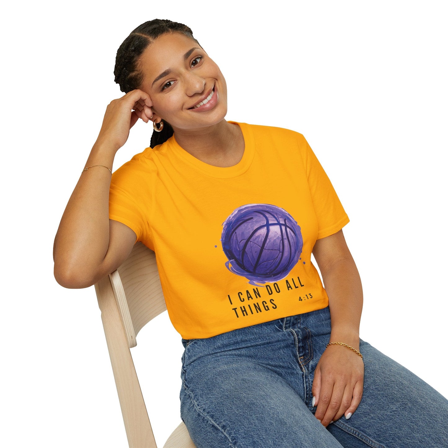 I Can Do All Things | Travel Basketball| AAU Basketball | Basketball Shirt | Unisex Basketball Shirt | Sports Shirt | Baller Shirt | Mighty Lifestyle | Softstyle T-Shirt - Mighty Lifestyle