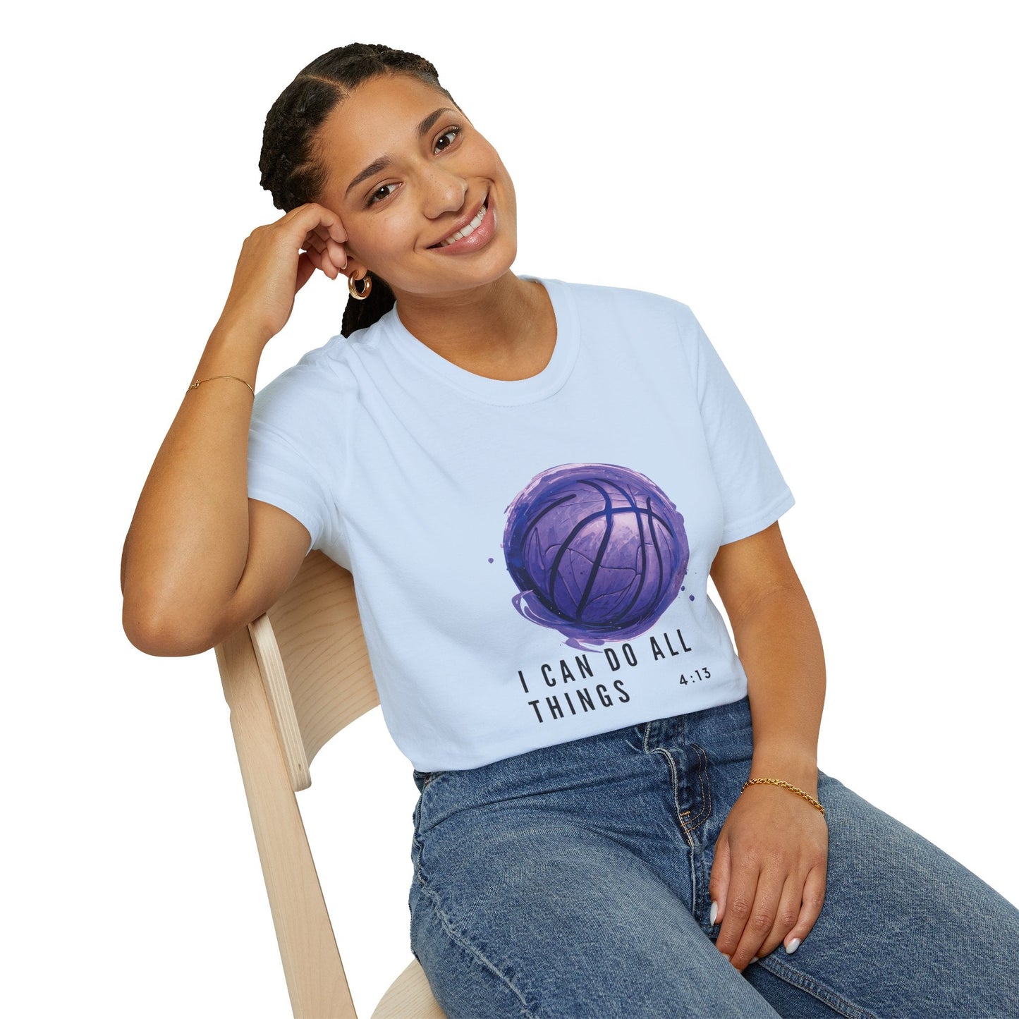 I Can Do All Things | Travel Basketball| AAU Basketball | Basketball Shirt | Unisex Basketball Shirt | Sports Shirt | Baller Shirt | Mighty Lifestyle | Softstyle T-Shirt - Mighty Lifestyle