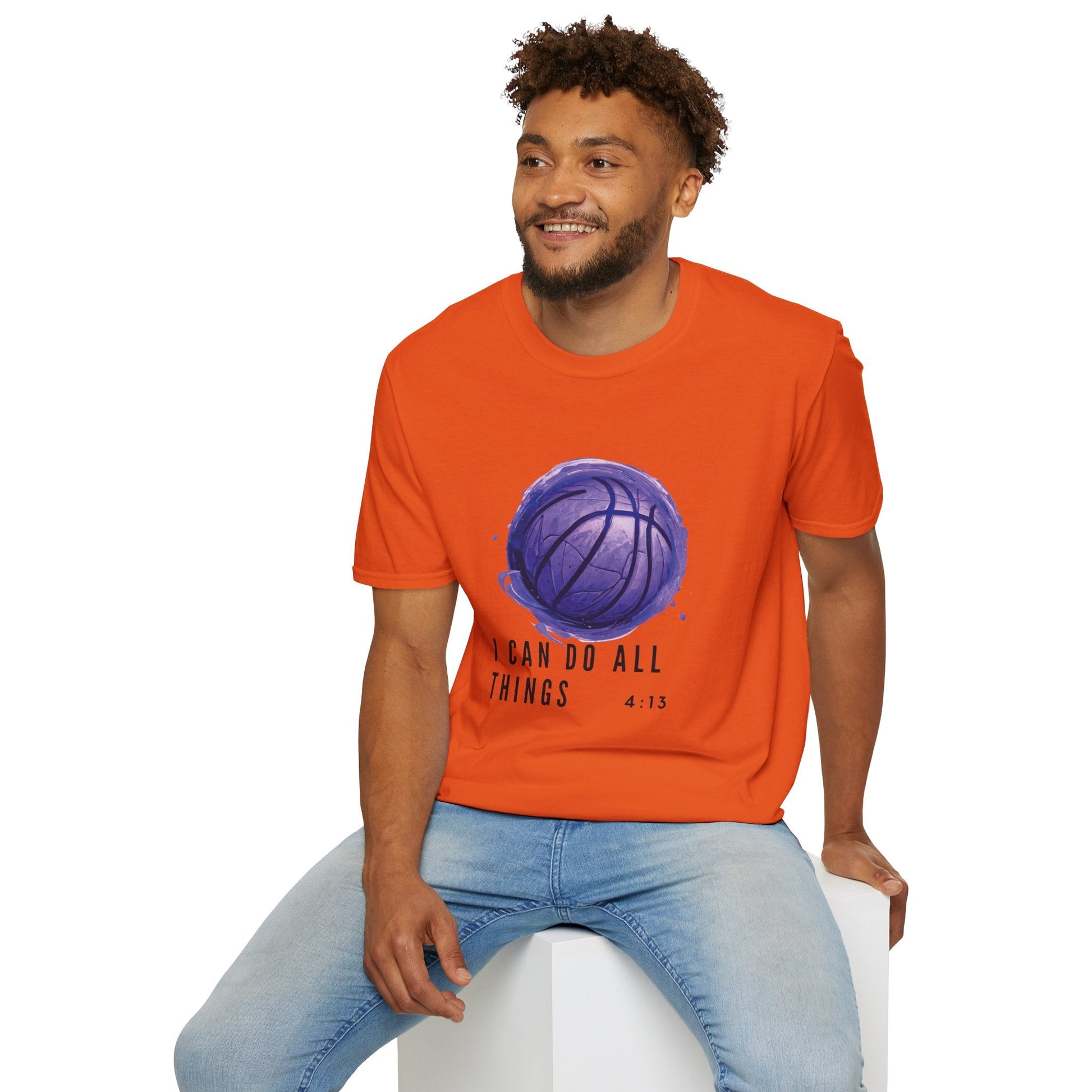 I Can Do All Things | Travel Basketball| AAU Basketball | Basketball Shirt | Unisex Basketball Shirt | Sports Shirt | Baller Shirt | Mighty Lifestyle | Softstyle T-Shirt - Mighty Lifestyle