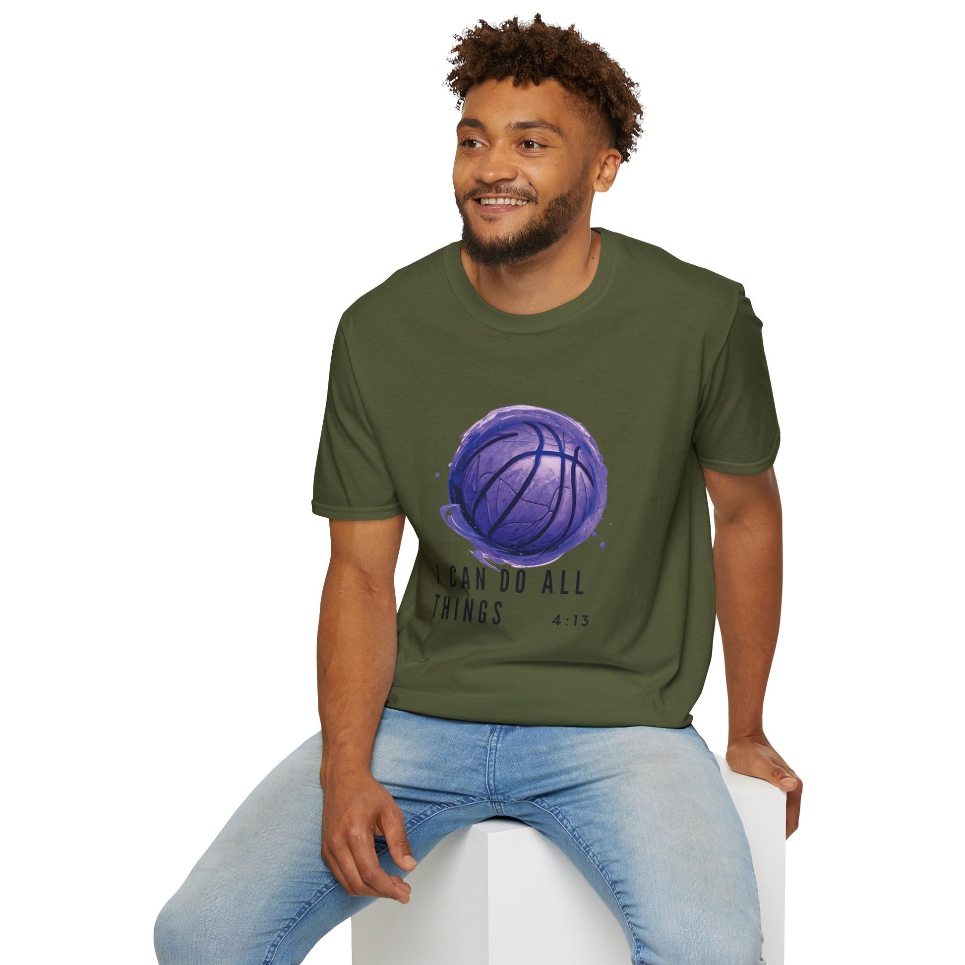 I Can Do All Things | Travel Basketball| AAU Basketball | Basketball Shirt | Unisex Basketball Shirt | Sports Shirt | Baller Shirt | Mighty Lifestyle | Softstyle T-Shirt - Mighty Lifestyle