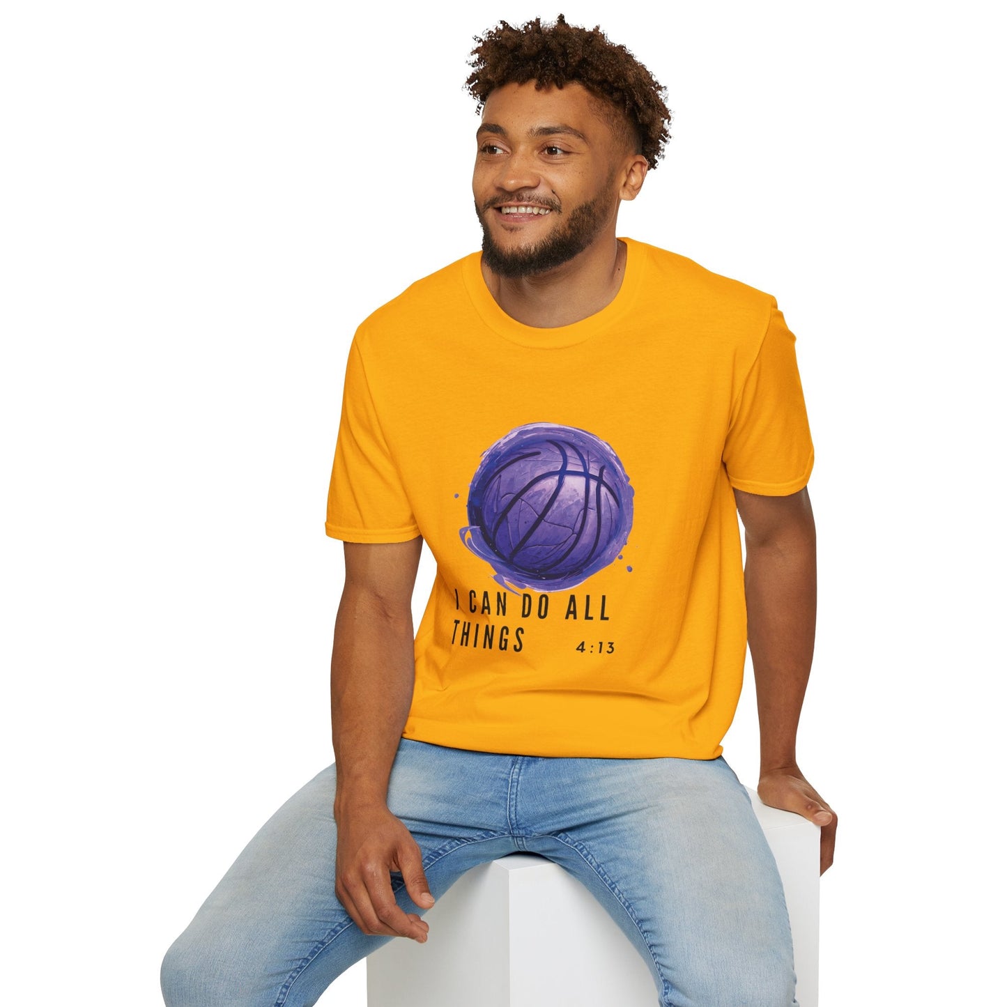 I Can Do All Things | Travel Basketball| AAU Basketball | Basketball Shirt | Unisex Basketball Shirt | Sports Shirt | Baller Shirt | Mighty Lifestyle | Softstyle T-Shirt - Mighty Lifestyle