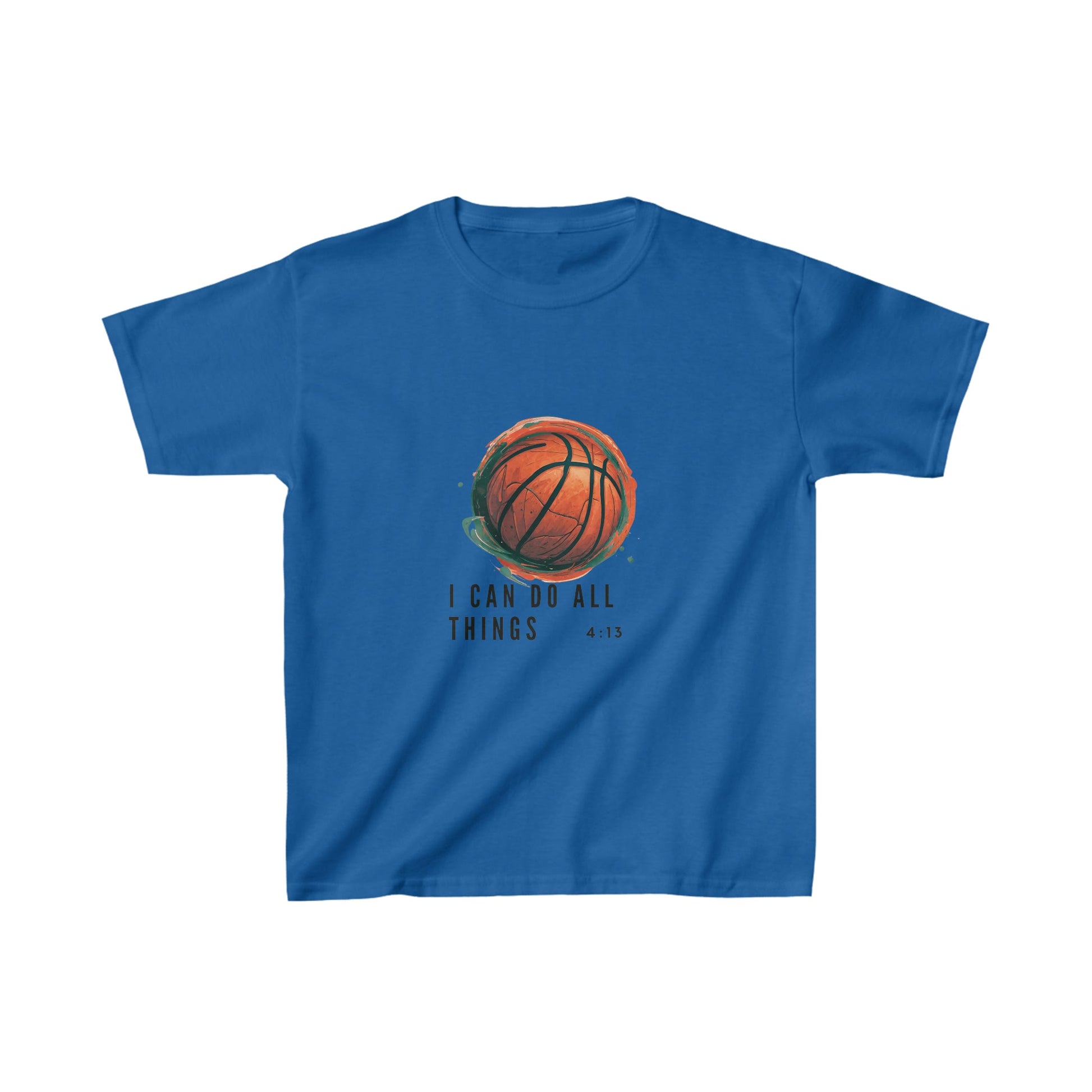 I Can Do All Things | Youth Kids Basketball Shirt | Sports Shirt Basketball Shirt | Casual or Sports Shirt for Kids - Mighty Lifestyle