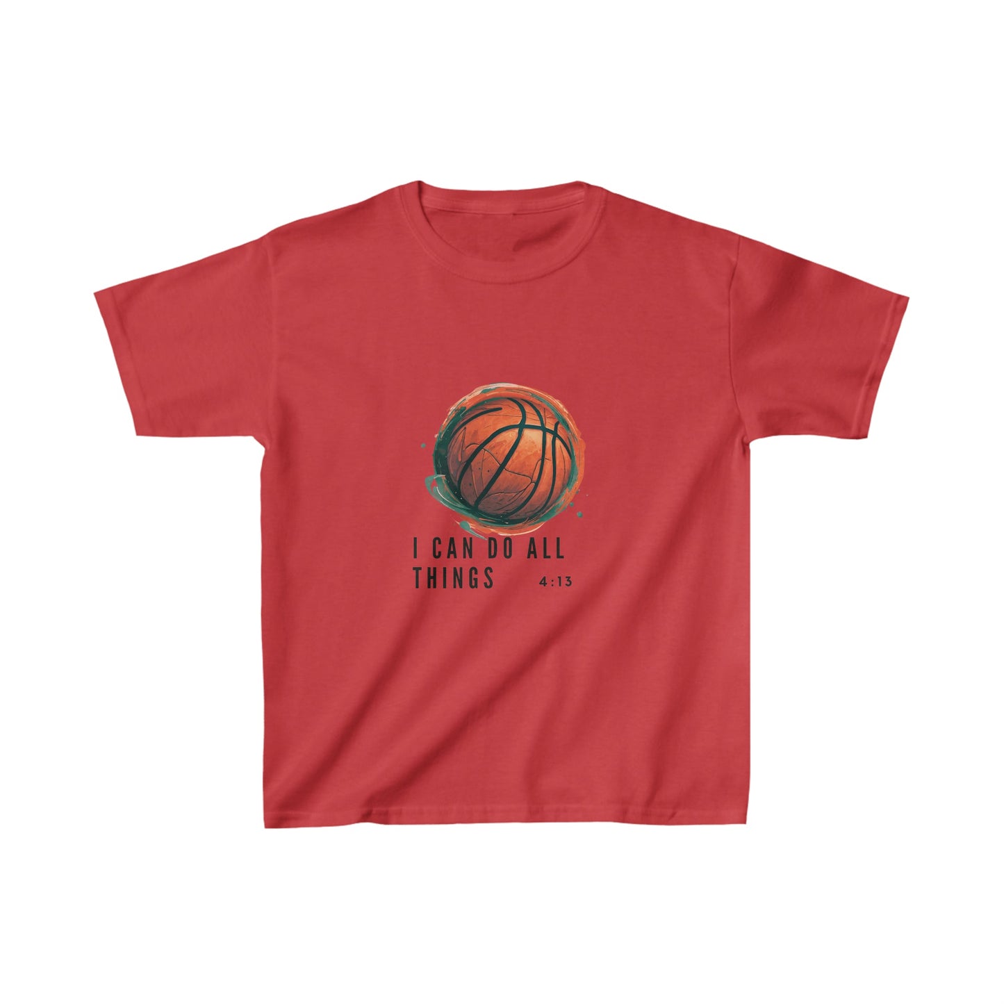 I Can Do All Things | Youth Kids Basketball Shirt | Sports Shirt Basketball Shirt | Casual or Sports Shirt for Kids - Mighty Lifestyle