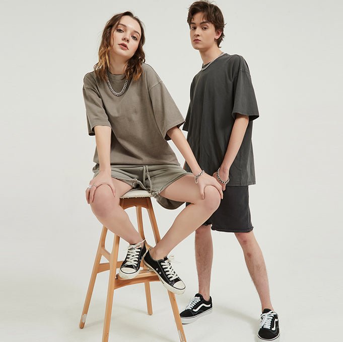 Iced Cold Mighty Lifestyle Streetwear Unisex Drop Shoulder Stone Wash T-Shirt - Mighty Lifestyle