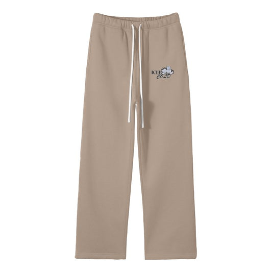 Iced Cold Mighty Lifestyle Streetwear Unisex Solid Color Fleece Straight Leg Pants - Mighty Lifestyle