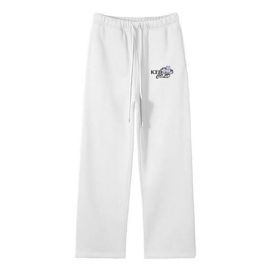 Iced Cold Unisex Solid Color Fleece Straight Leg Pants - Mighty Lifestyle