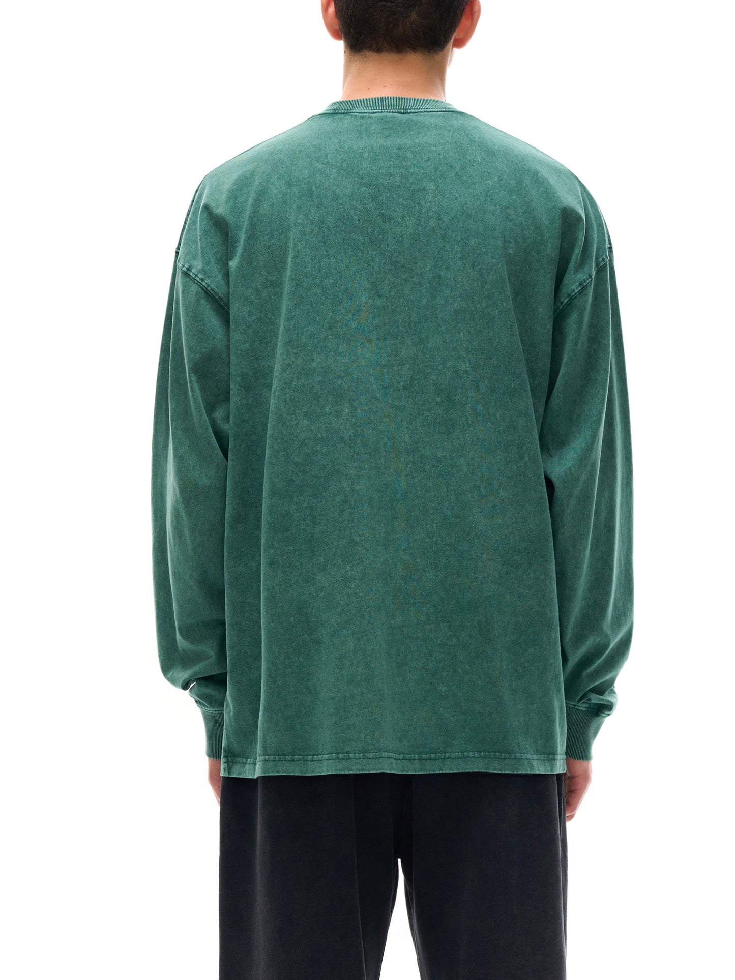 HIM Acid Wash Oversize Long Sleeve T-Shirt