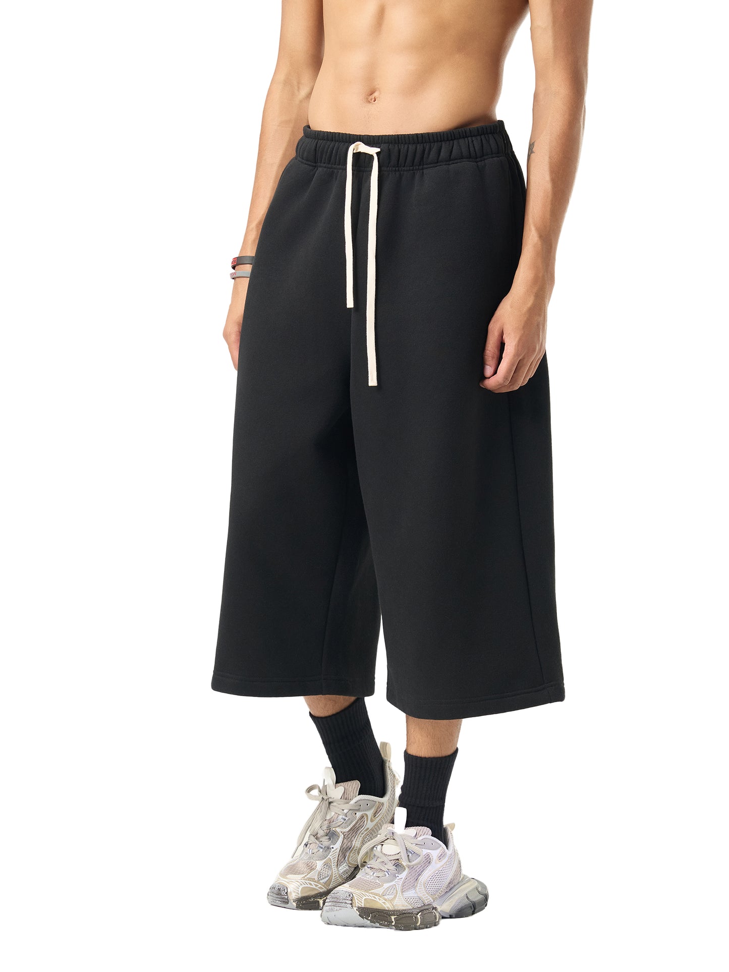 We Are Ballers Relaxed Drawstring Three-quarter Sweatpants