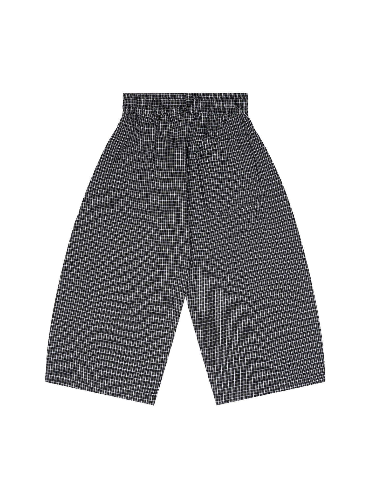 Royal Unisex Plaid Loose Capri Shorts