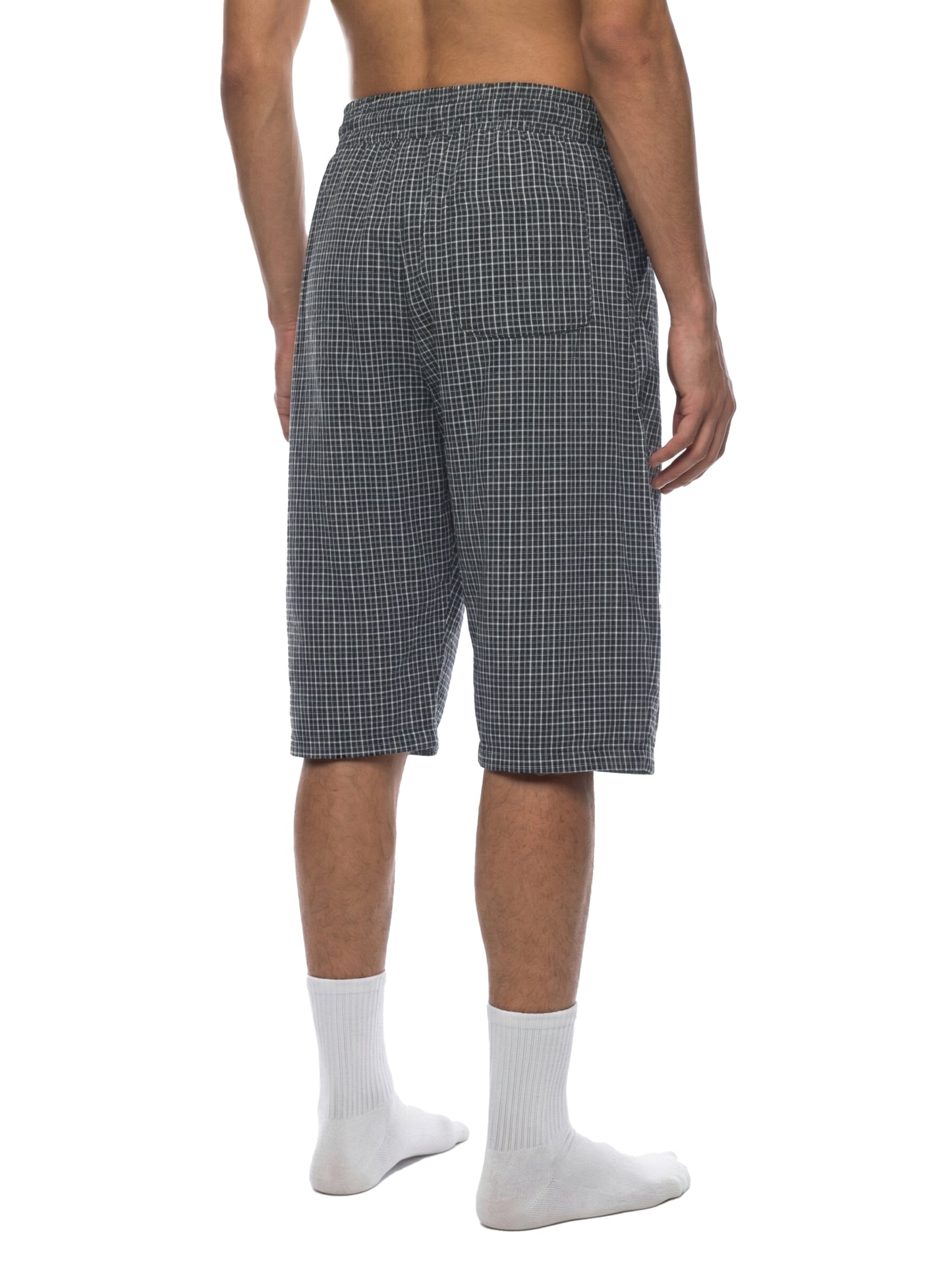 Royal Unisex Plaid Loose Capri Shorts