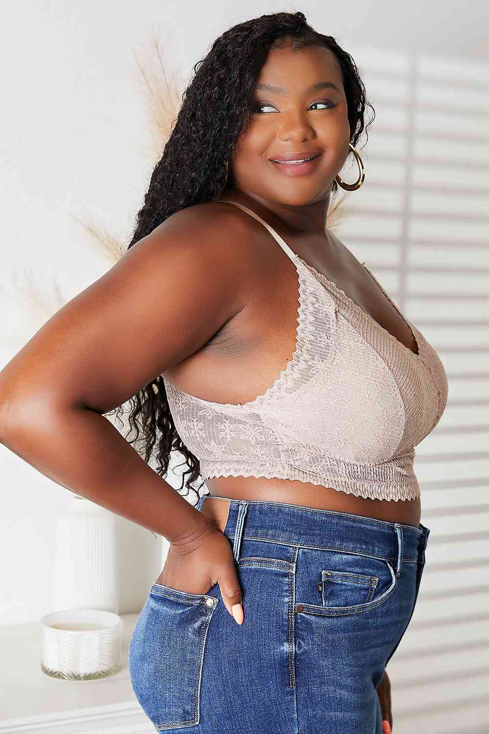 JadyK Skye Full Size Lace Bralette - Mighty Lifestyle
