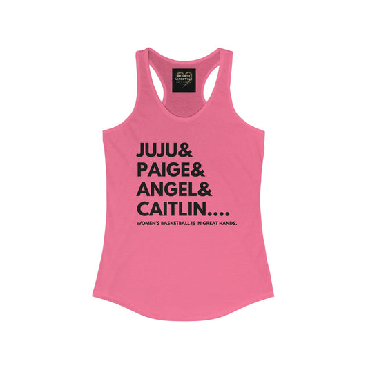 Juju Paige Angel Caitlin Gym Tank Basketball Tank WNBA Tank Women's Ideal Racerback Tank - Mighty Lifestyle