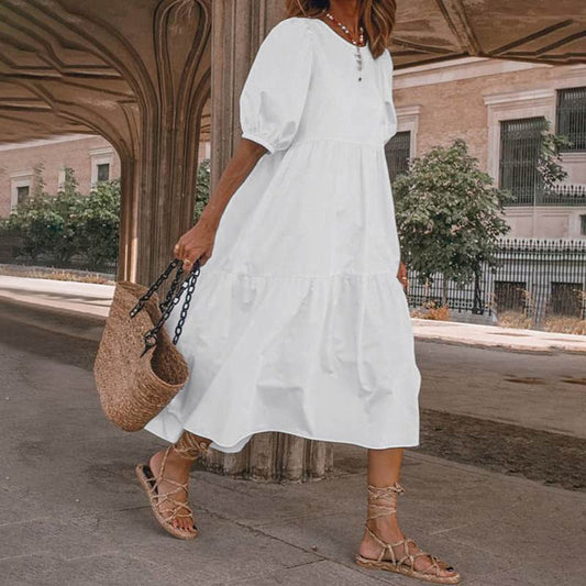 La Boho Dress | Sun Dress | Retro Summer Dresses Hot Sun Dress Ladies Casual Boho Beach Dress - Mighty Lifestyle