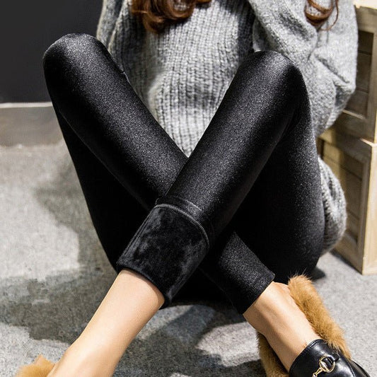 Leanne Leggings | Comfortable Tights | Leggings Outside Wear Leggings Girl's Thicker Plus Cashmere Slim Was Thin Warm Pants X - 3xl Size Leggings - Mighty Lifestyle
