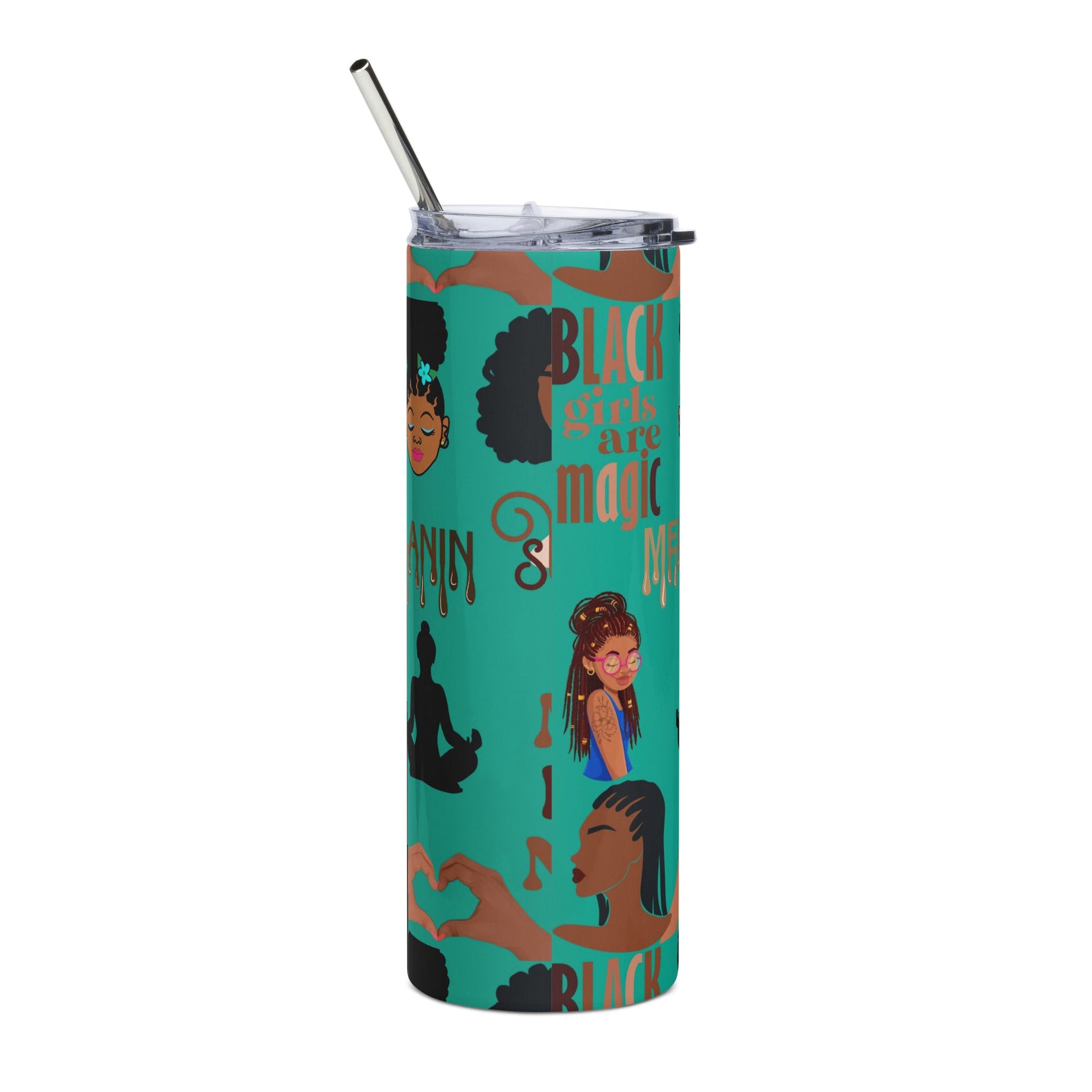 Melanin Tumbler | Stainless steel tumbler - Mighty Lifestyle