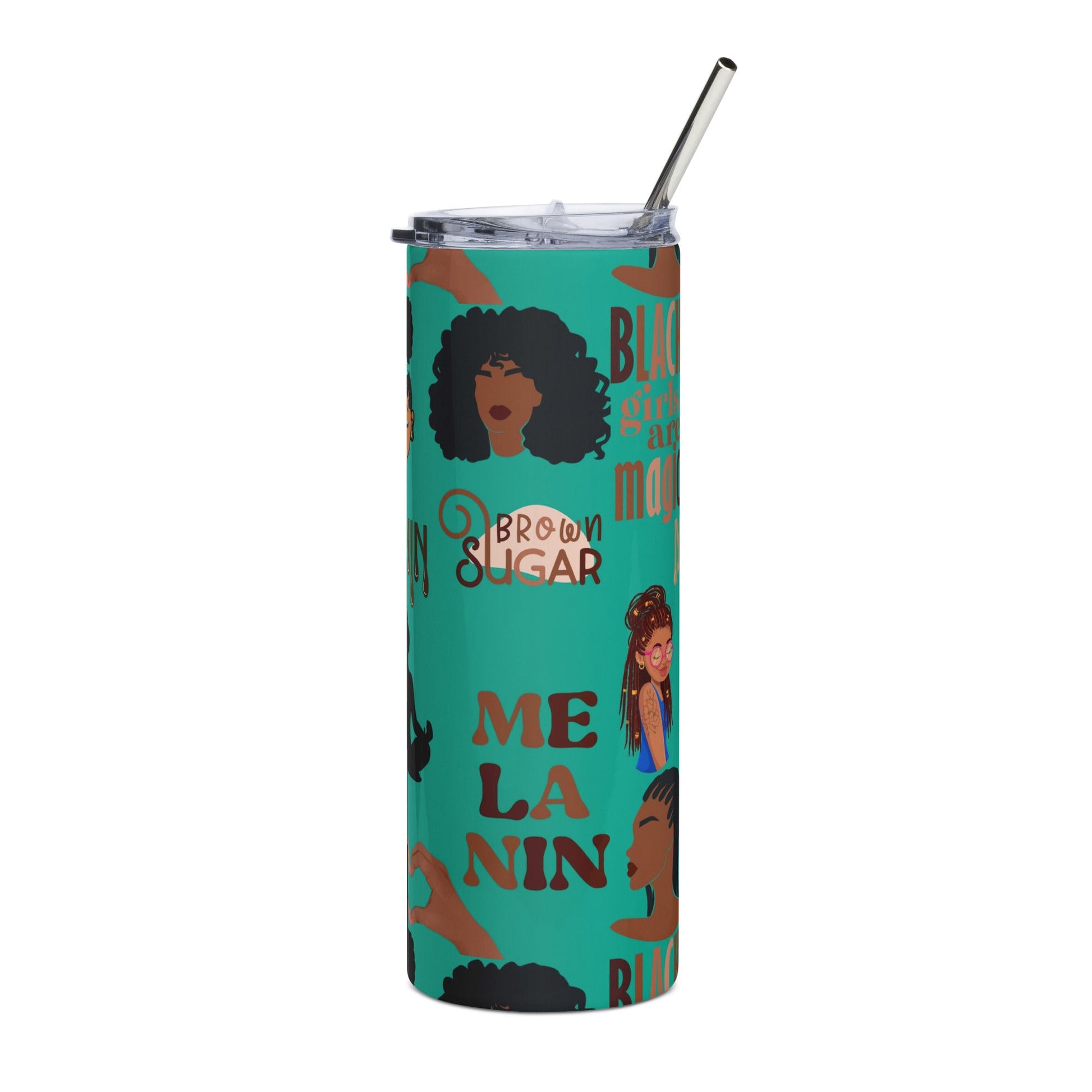 Melanin Tumbler | Stainless steel tumbler - Mighty Lifestyle