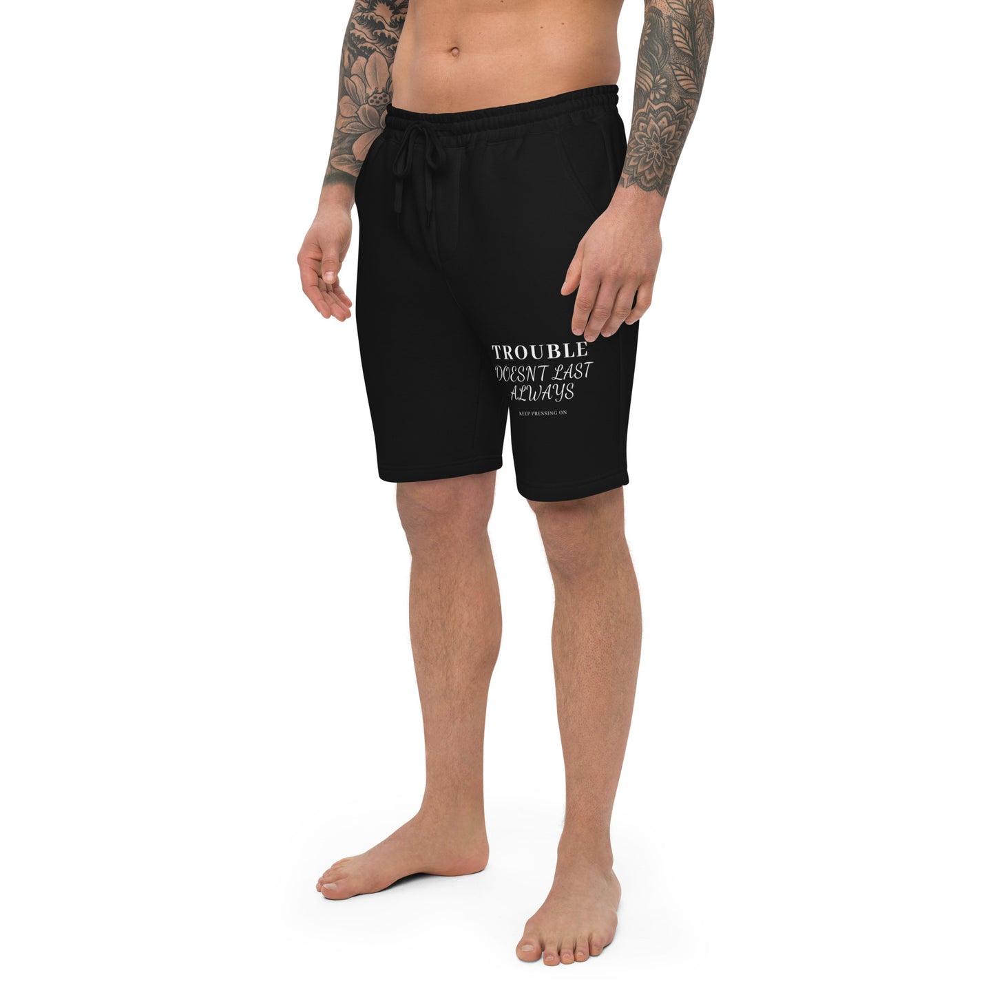 Mighty Lifestyle Trouble Doesn't Last Always | fleece shorts